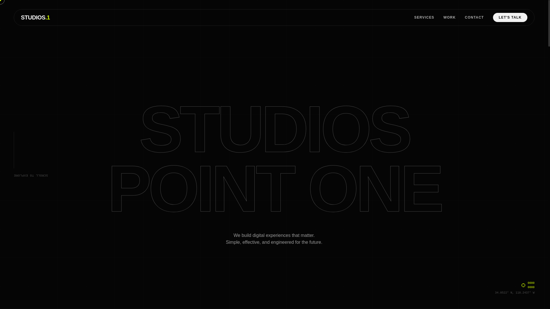 website screenshot of https://studiospointone.in/