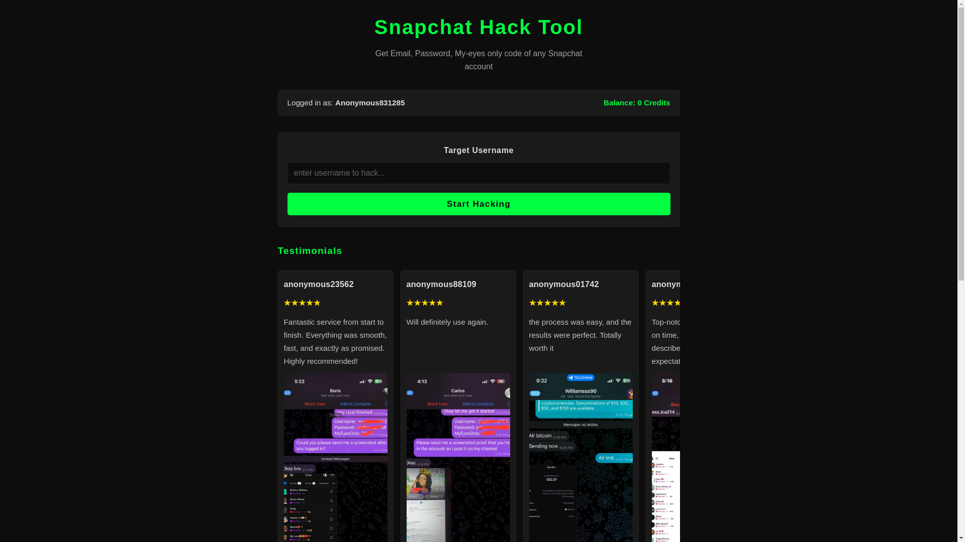 website screenshot of https://snapleakz.pages.dev/