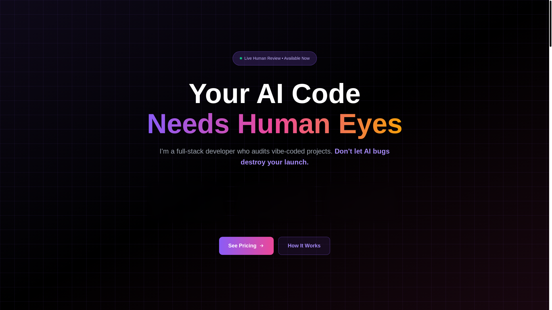 website screenshot of https://human-review.pages.dev/