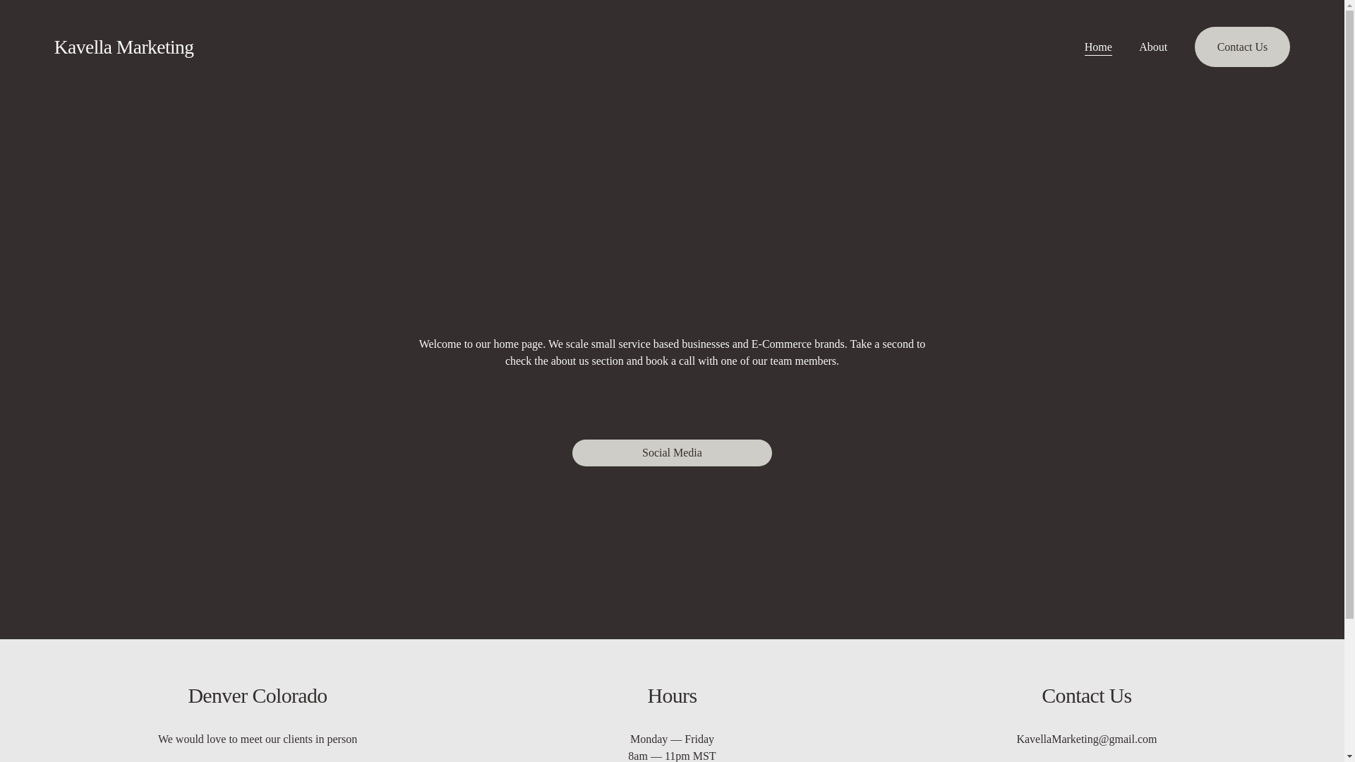 website screenshot of https://kavellamarketing.com/