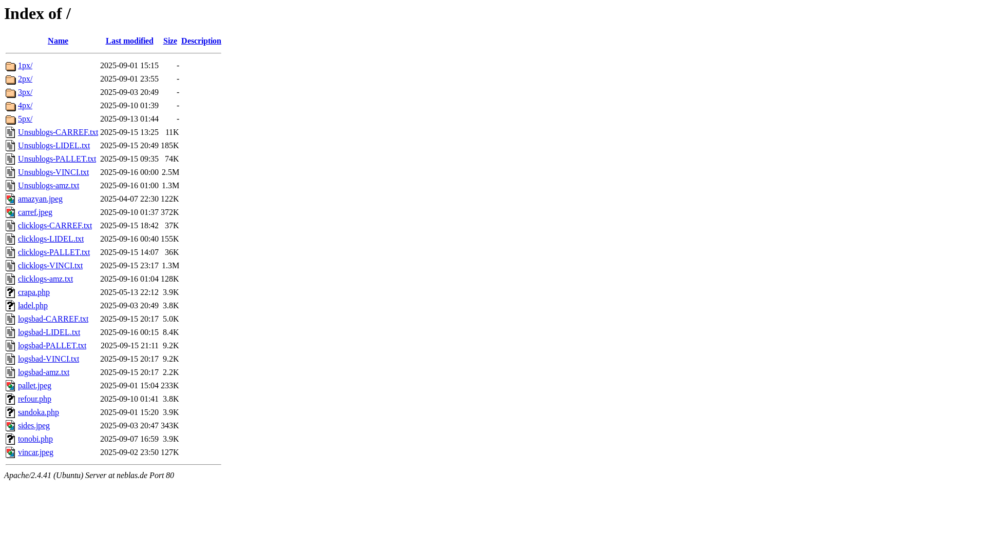 website screenshot of https://neblas.de/