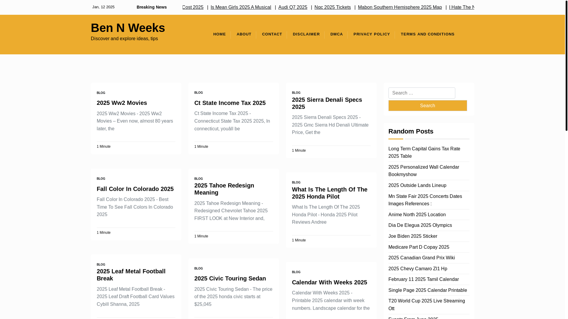 website screenshot of https://bennweeks.pages.dev/