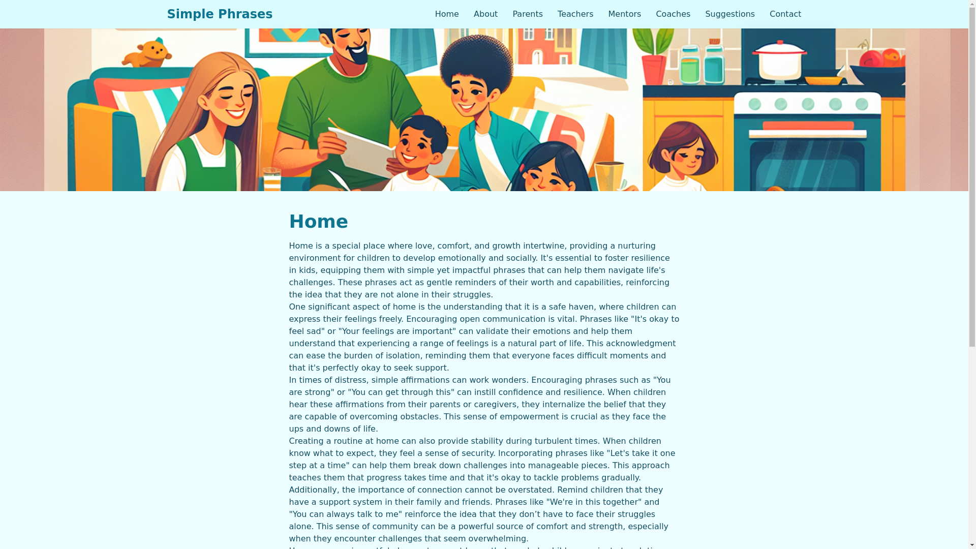 website screenshot of https://simplephrases.pages.dev/