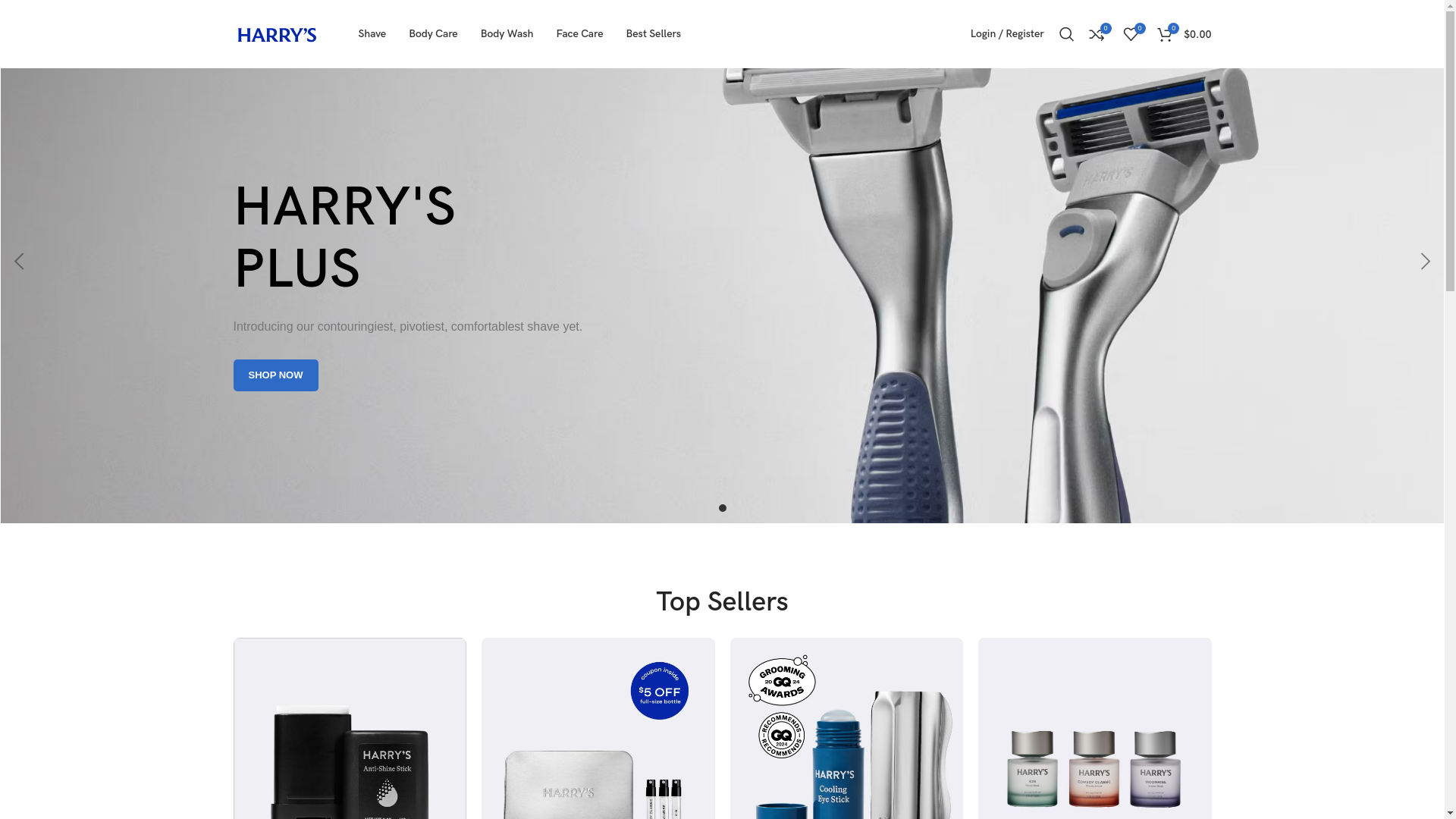 website screenshot of https://harrysls.com/