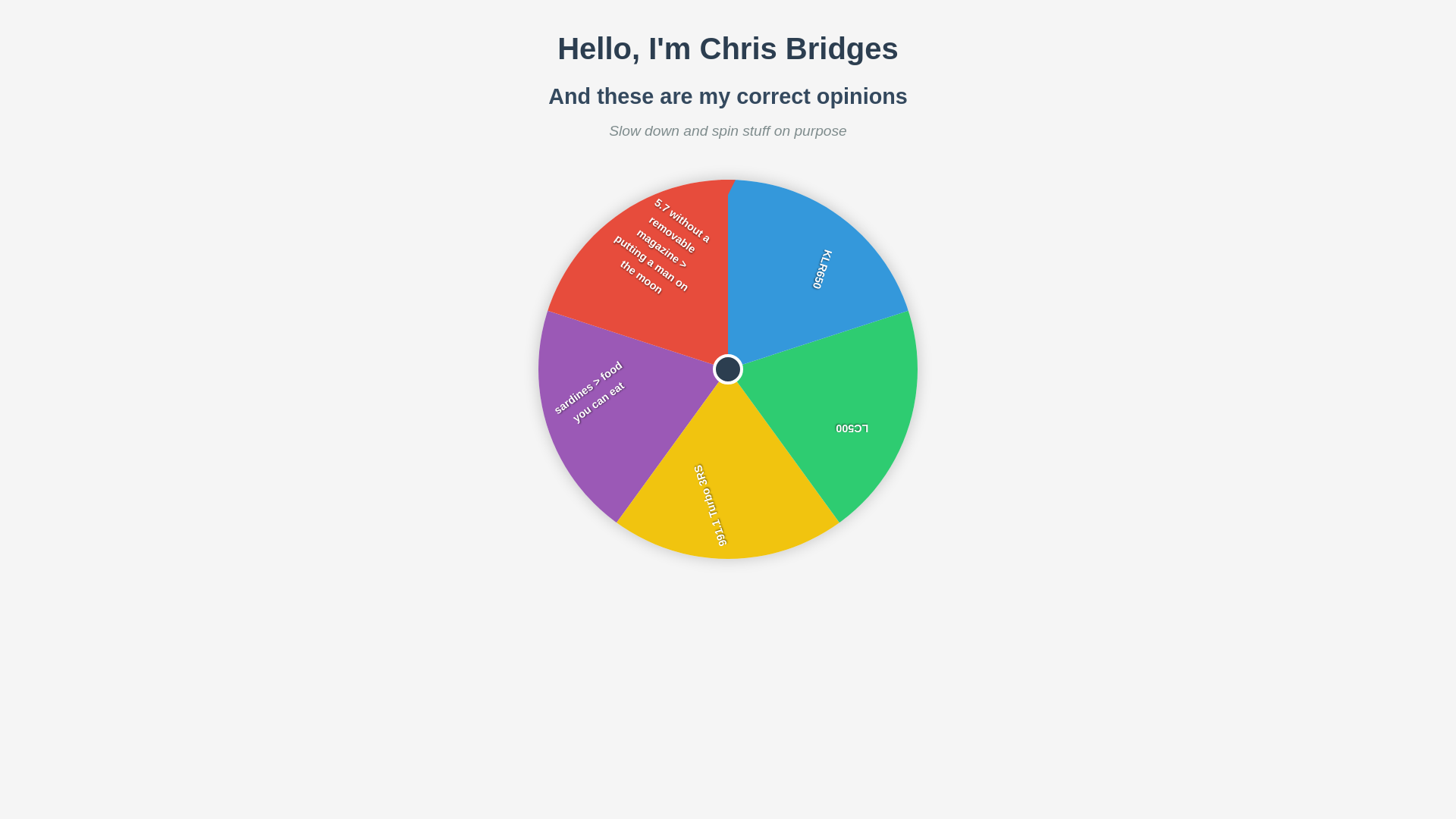 website screenshot of https://chrisbridges.info/