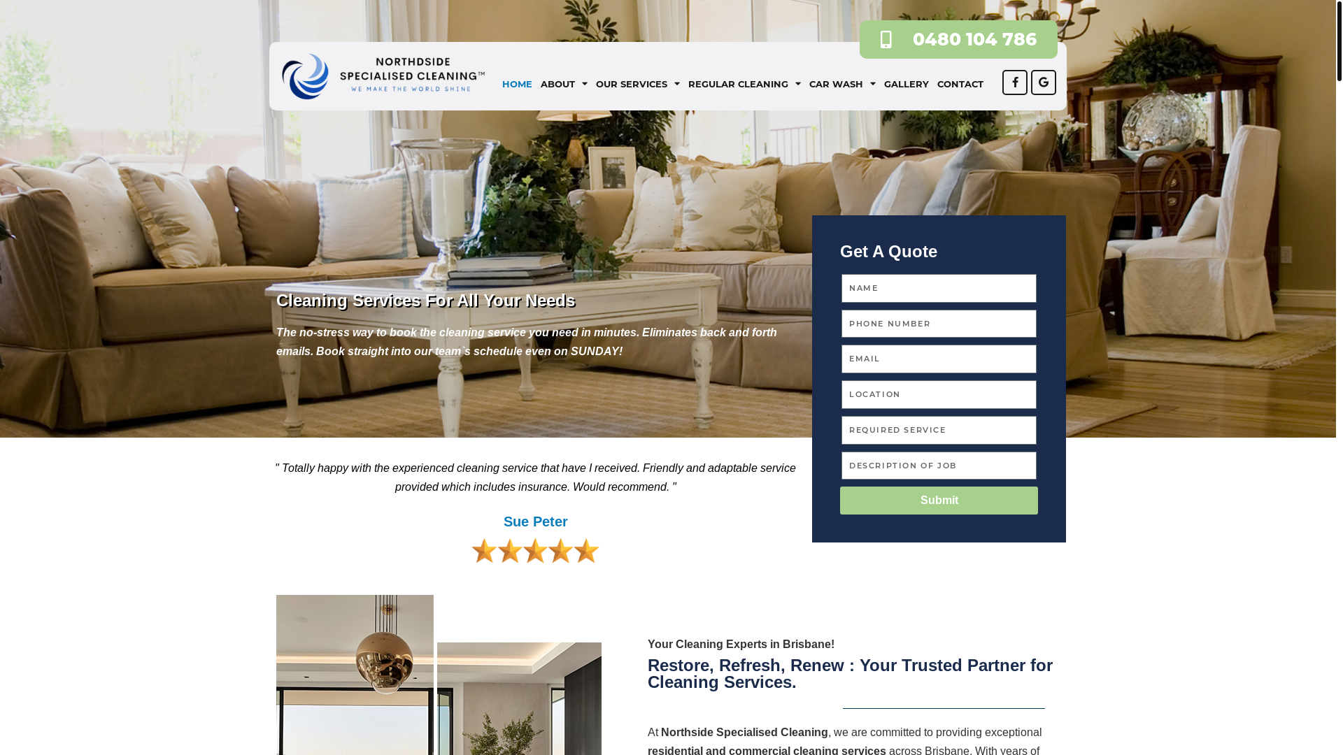 website screenshot of https://northsidecrew.co/