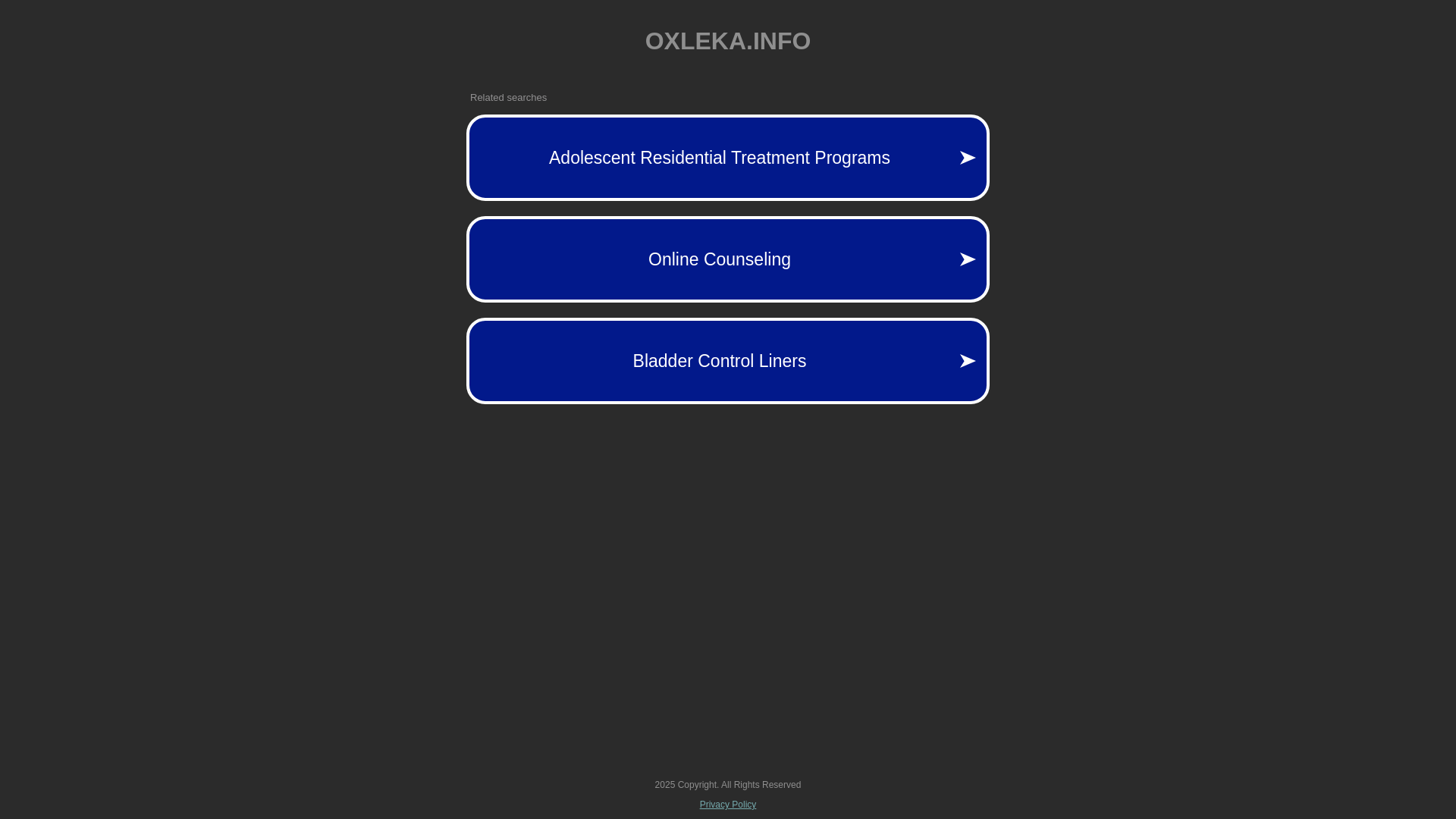 website screenshot of https://oxleka.info/