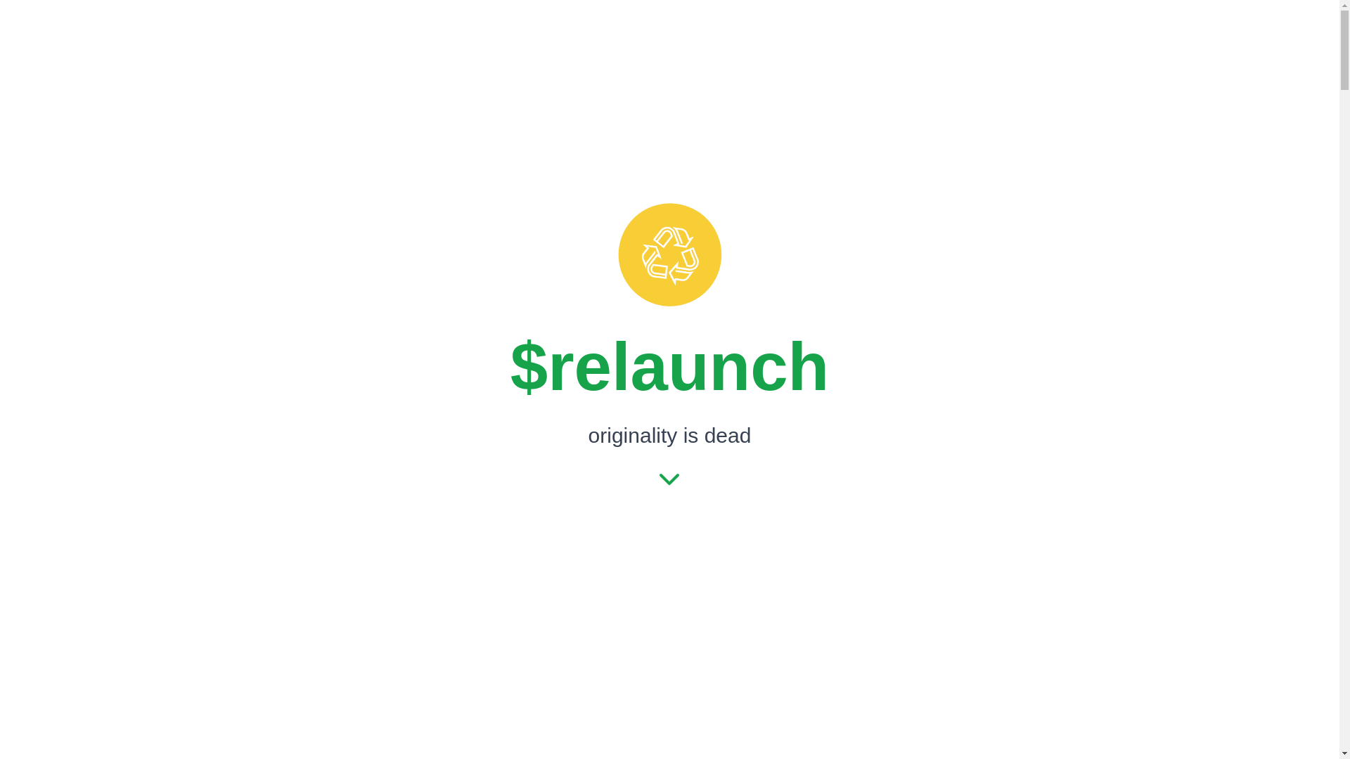 website screenshot of https://relaunch.lol/