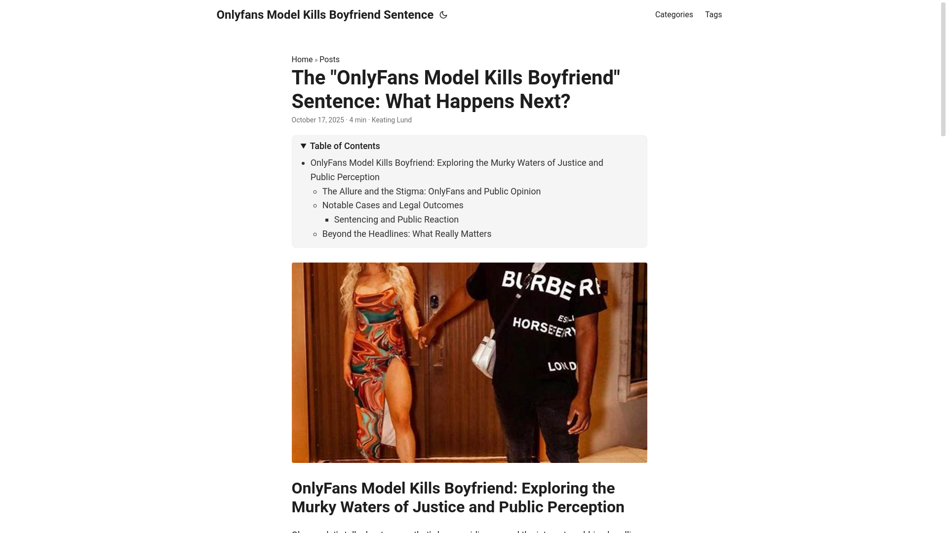 website screenshot of https://onlyfans-model-kills-boyfriend-sentence.pages.dev/