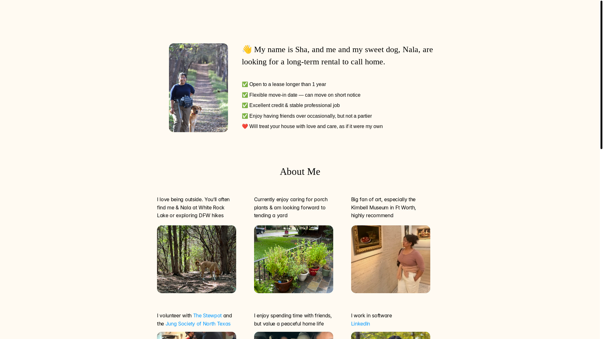 website screenshot of https://shahbano.me/