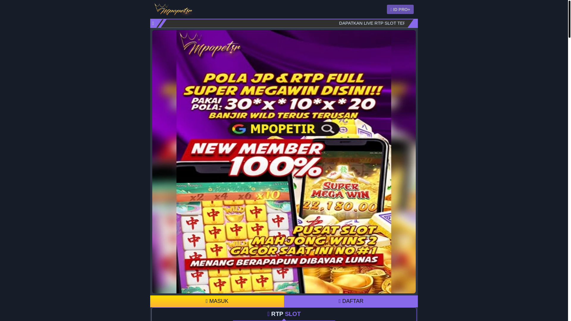 website screenshot of https://rtpmpopetir2.pages.dev/