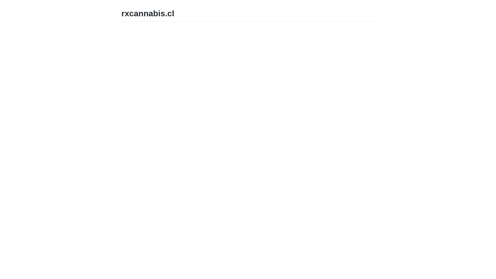website screenshot of https://rxcannabis.cl/