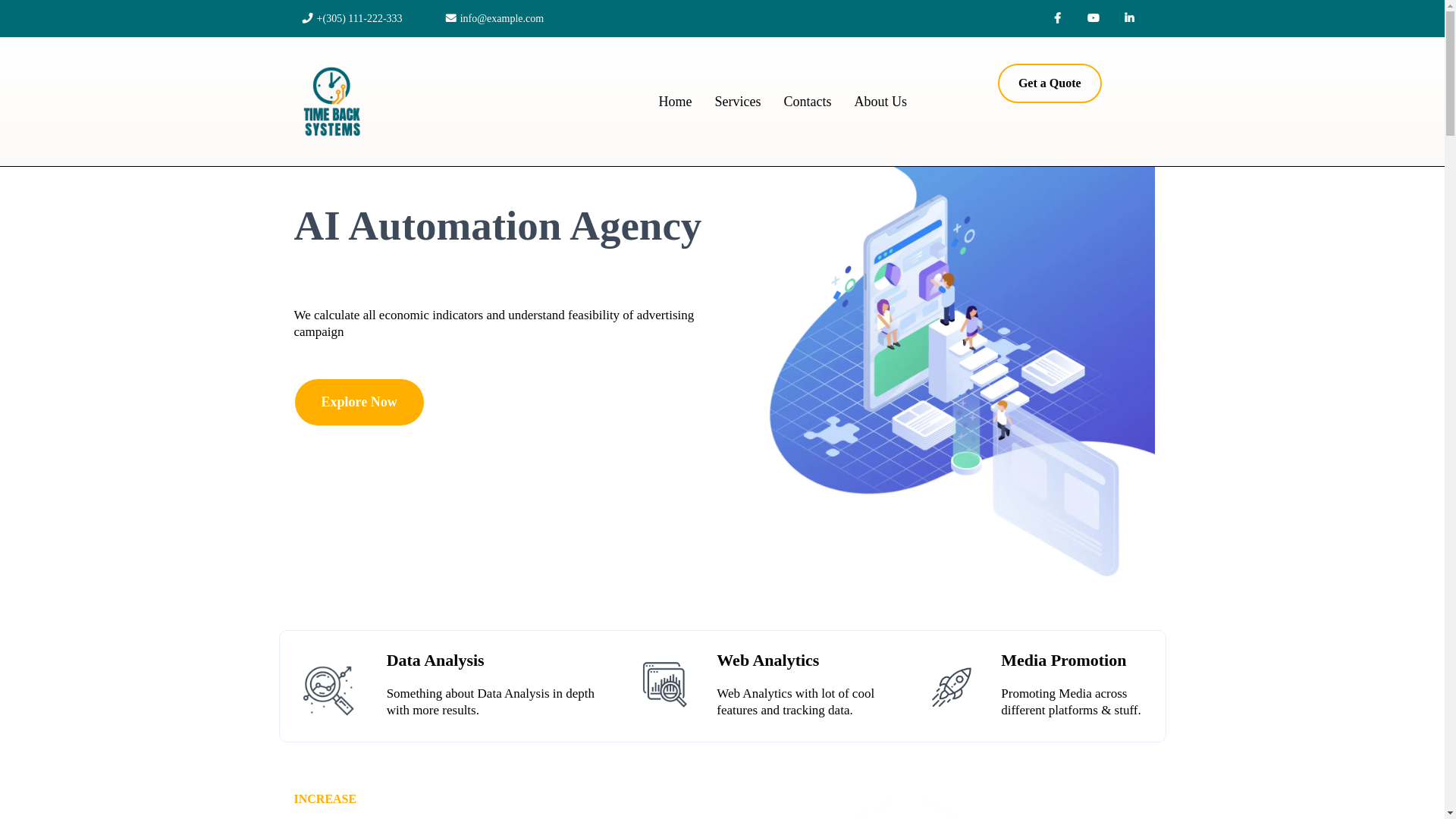 website screenshot of https://gettimebacksystems.com/
