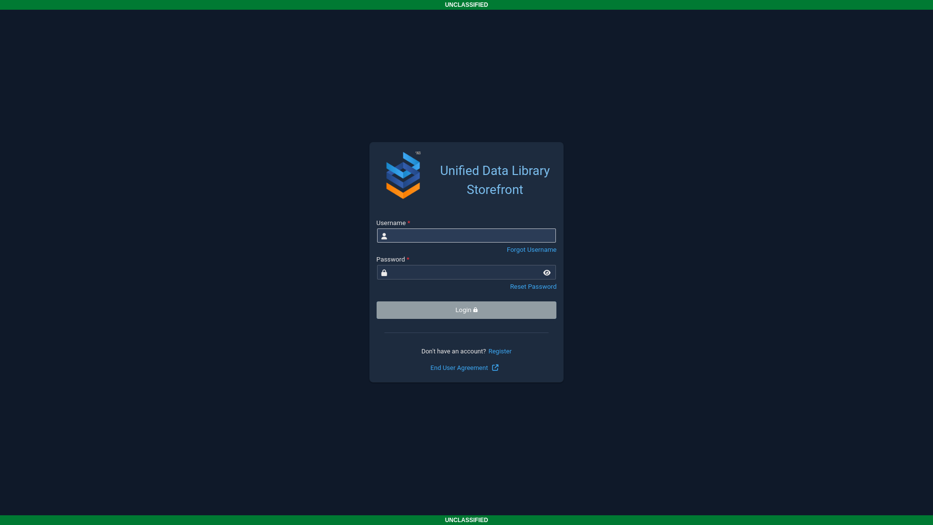 website screenshot of http://unifieddatalibrary.com/