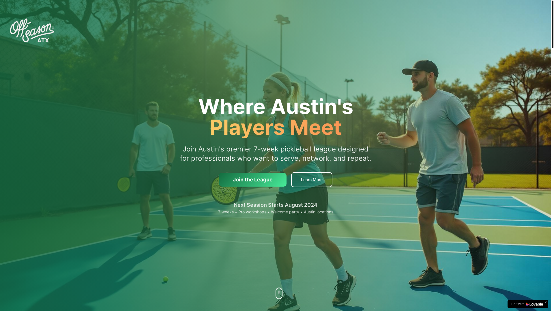 website screenshot of https://offseasonatx.com/