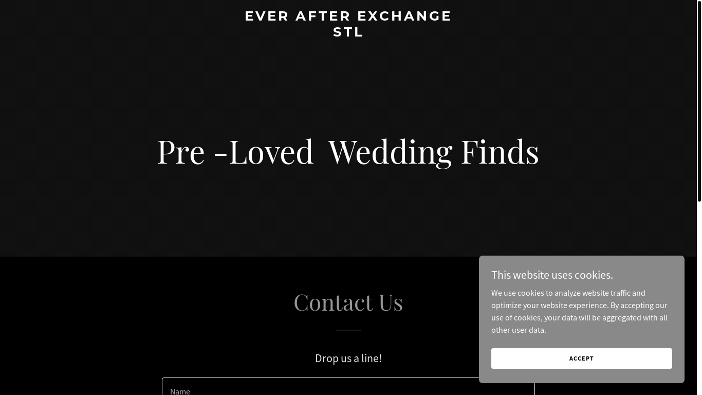 website screenshot of https://everafterexchangestl.com/