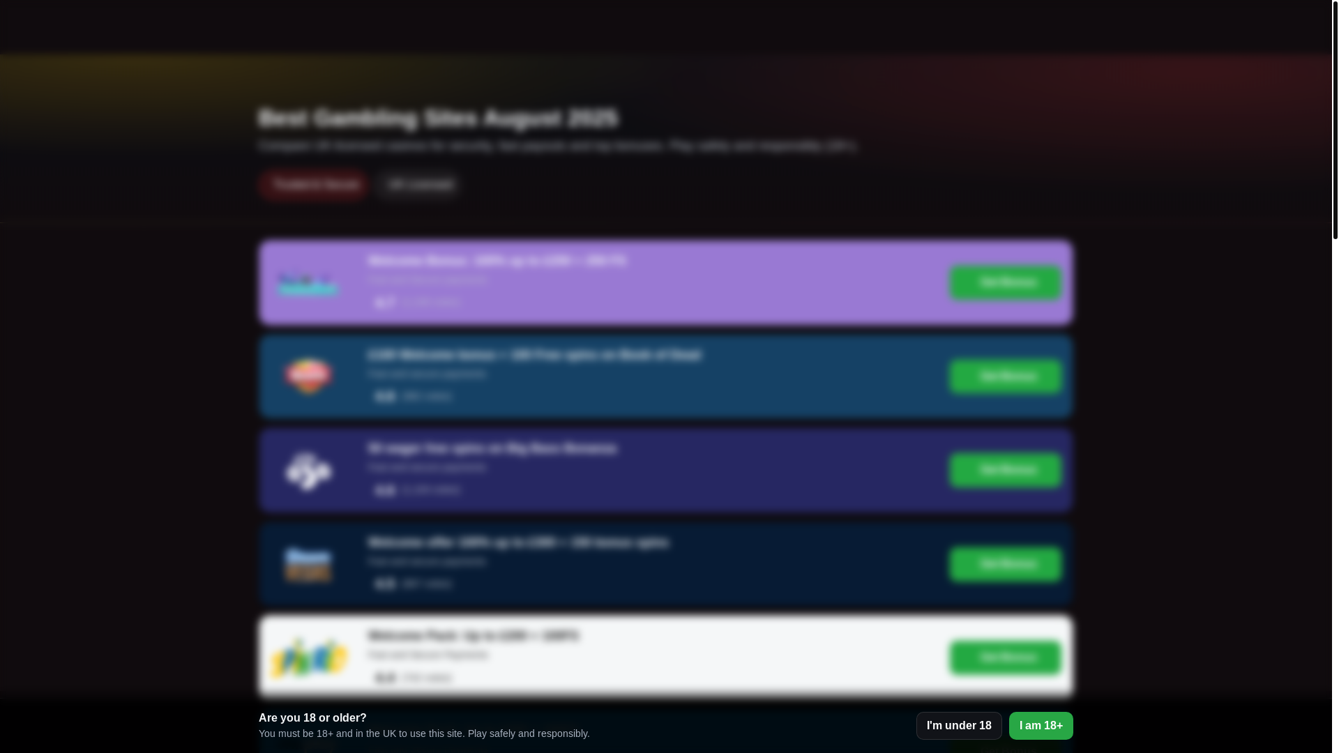 website screenshot of https://toplegalcasinos.co.uk/