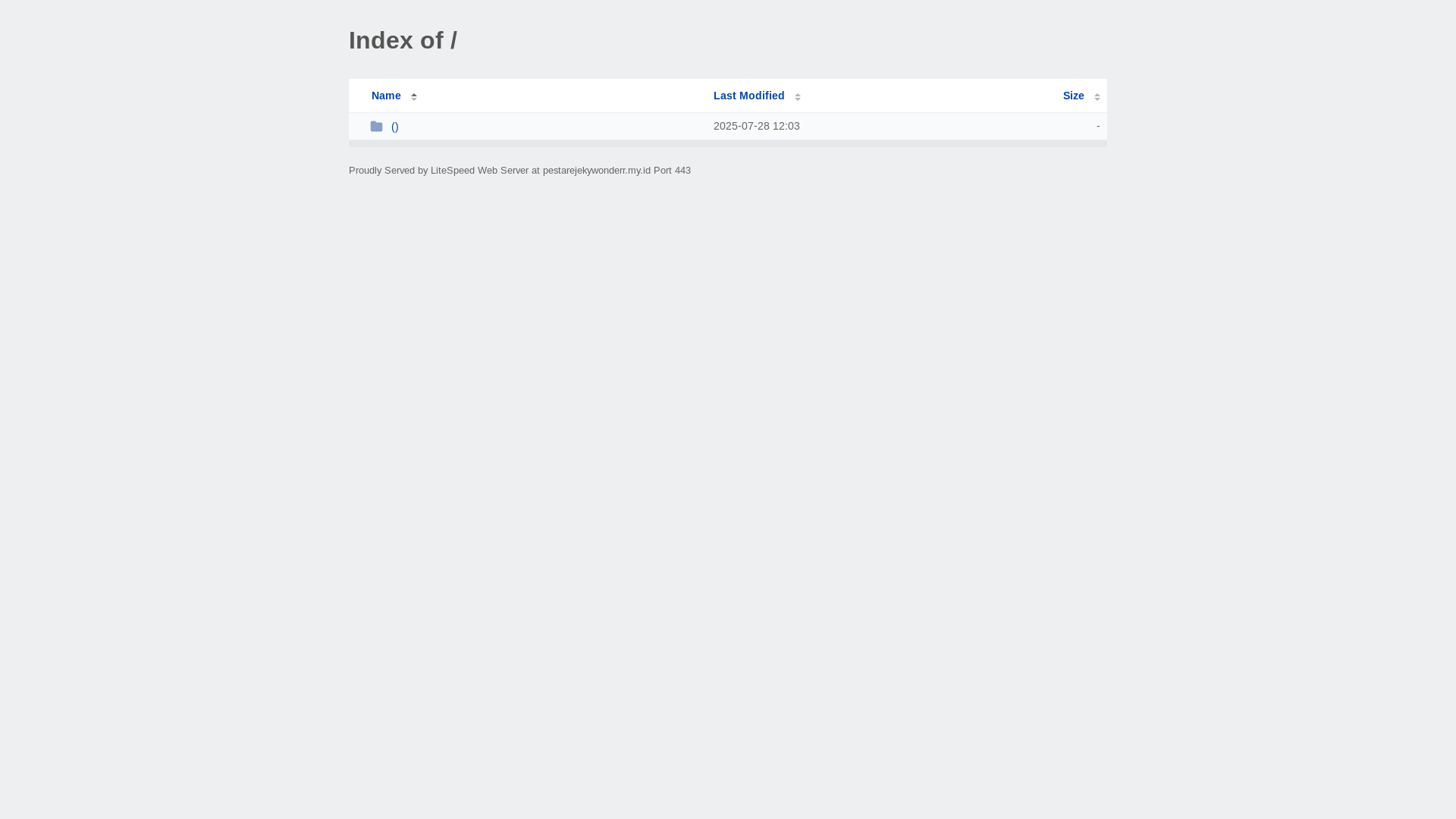 website screenshot of https://pestarejekywonderr.my.id/