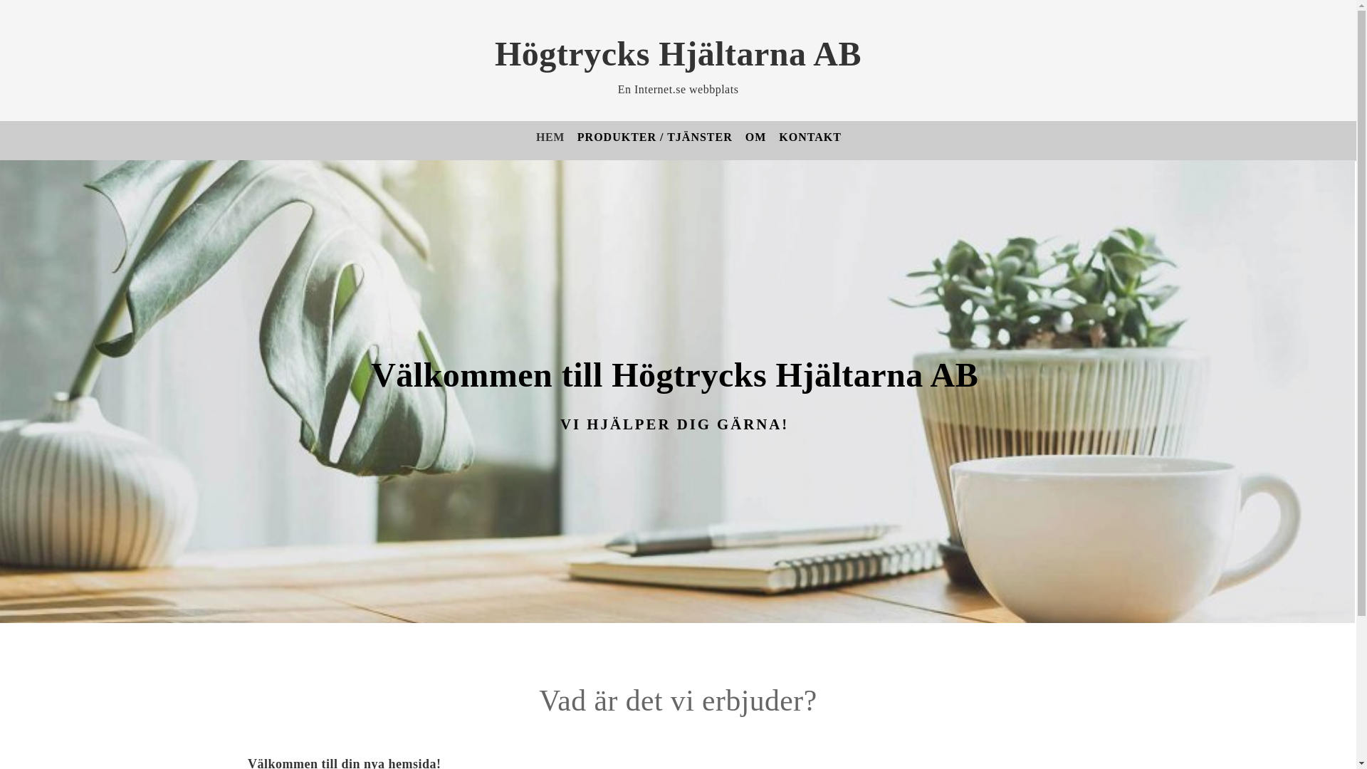 website screenshot of https://hogtryckshjaltarna.se/