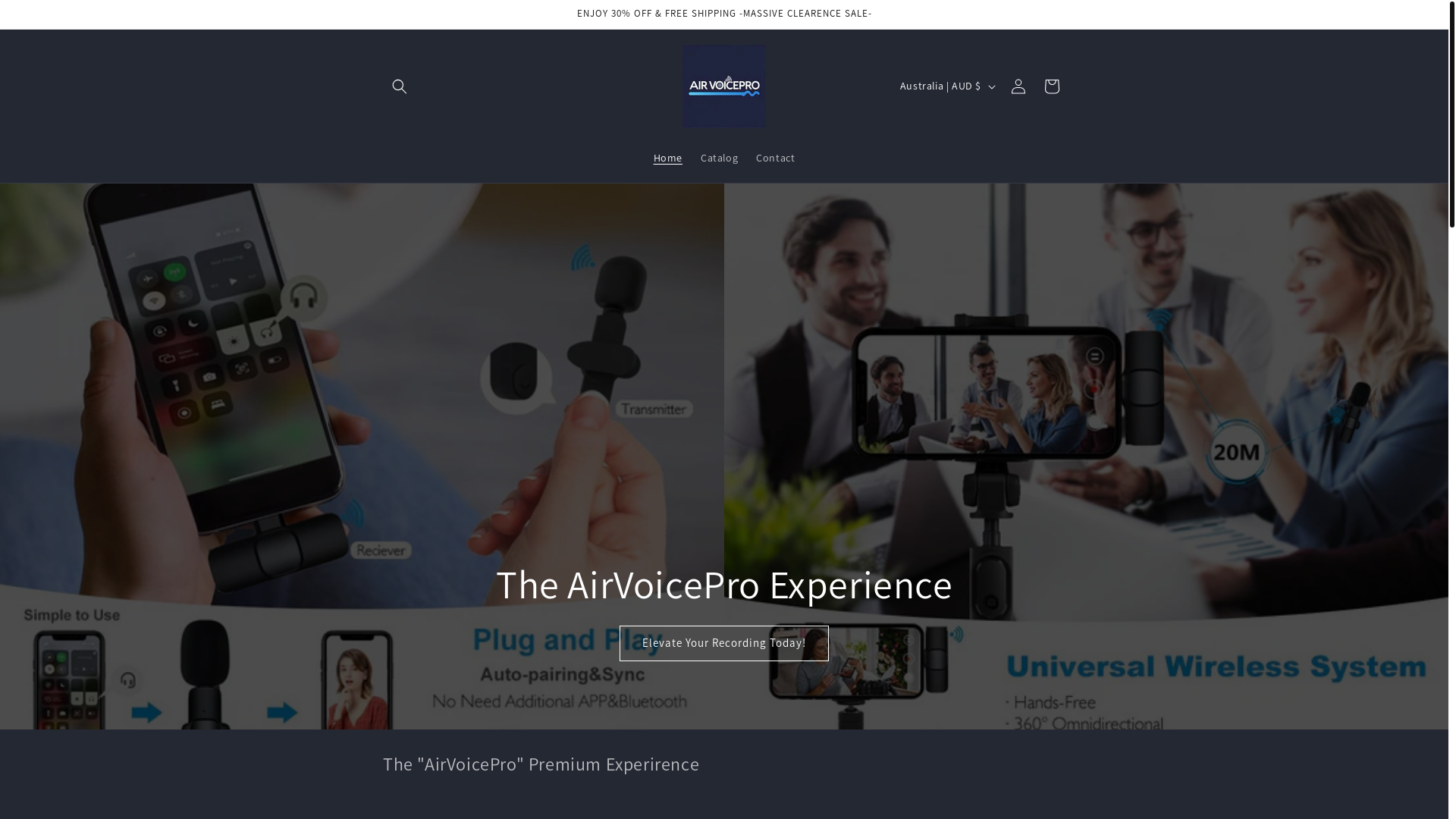 website screenshot of https://airvoicepro.org/