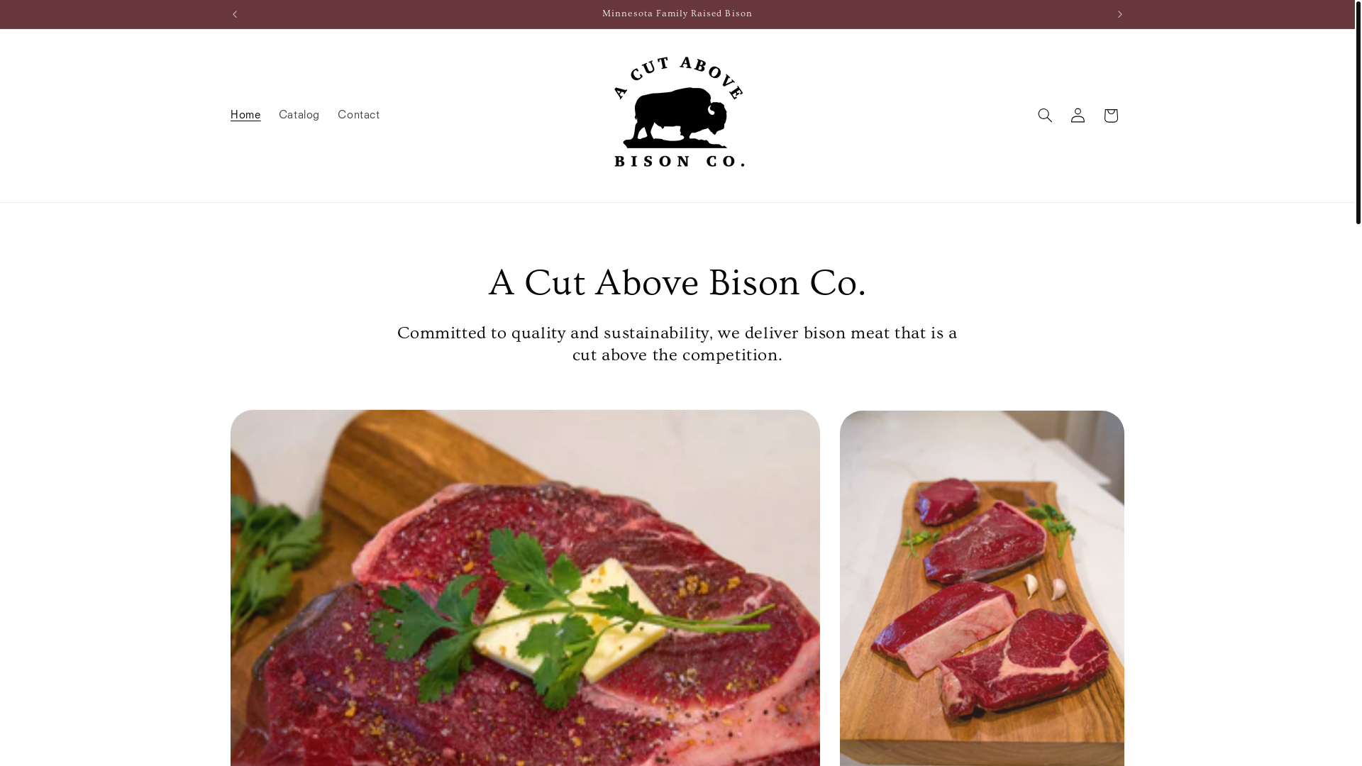 website screenshot of https://acutabovebisonco.com/