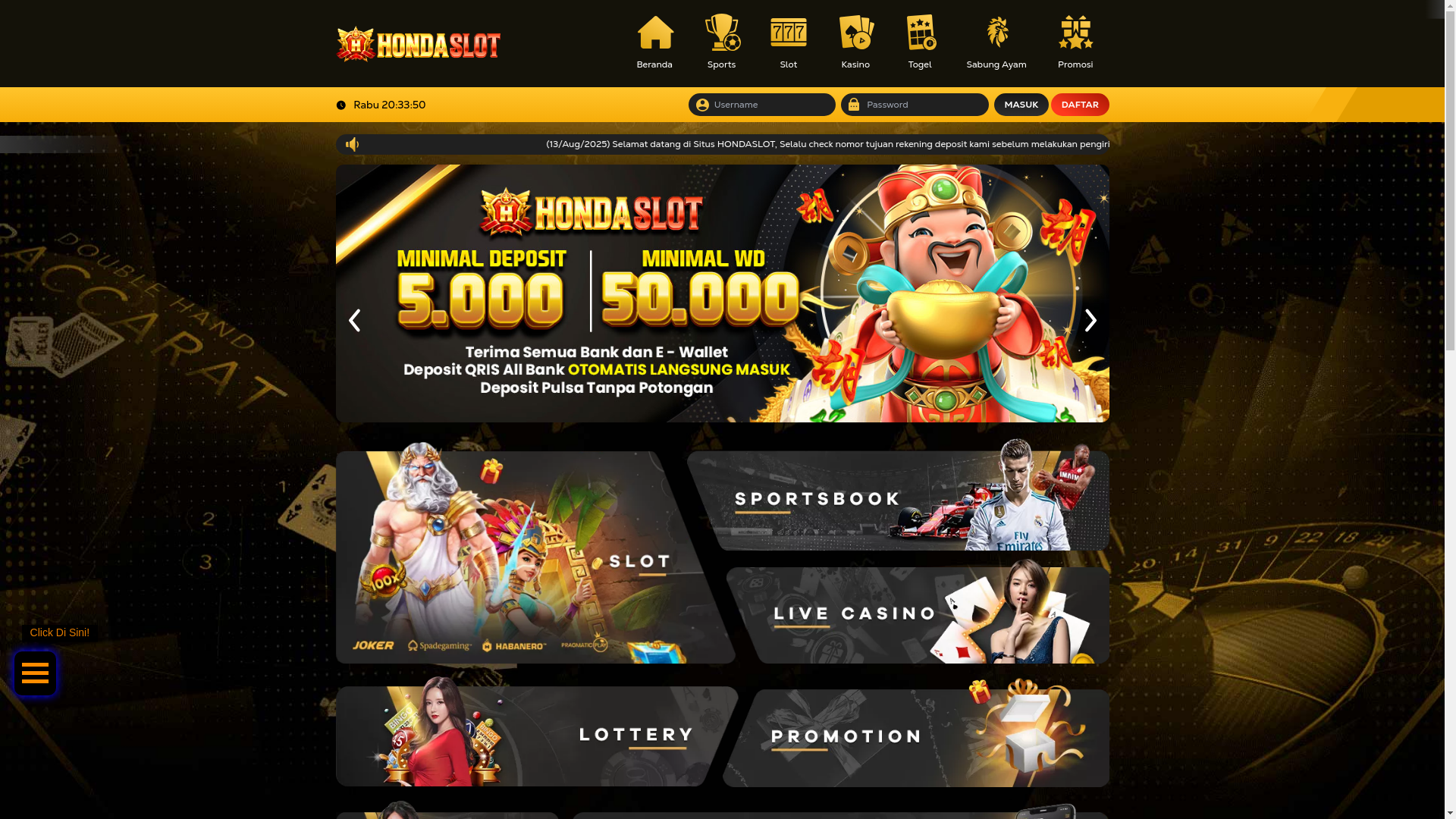 website screenshot of https://hondasegar3.click/