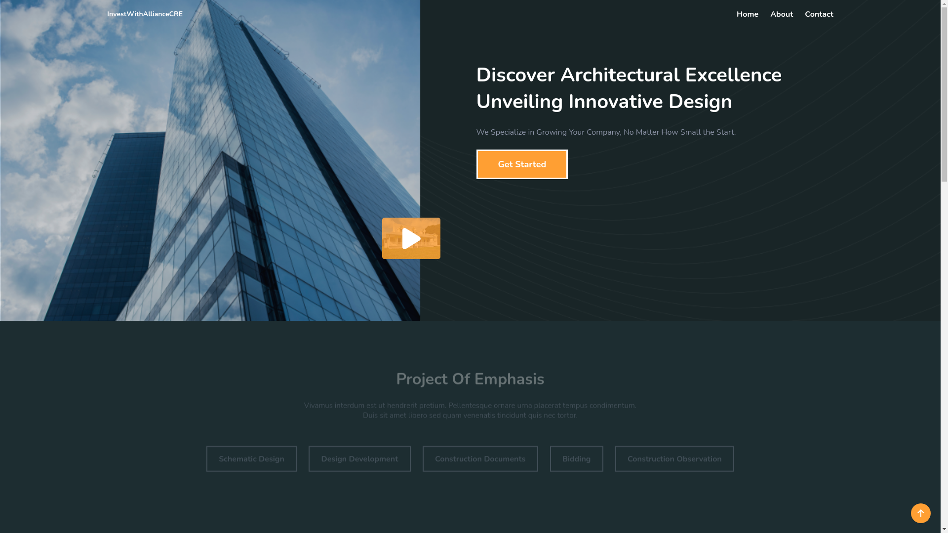 website screenshot of https://investwithalliancecre.com/