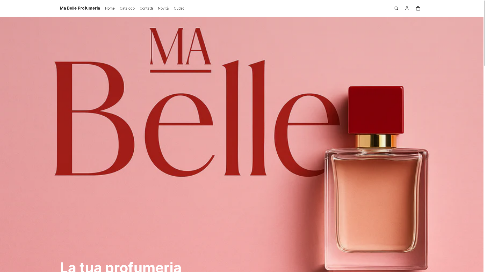 website screenshot of https://mabelleprofumeria.com/