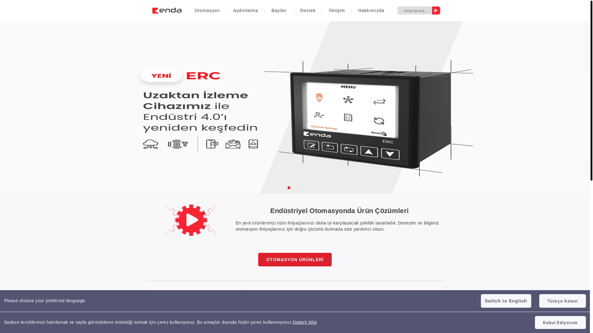 website screenshot of https://enda.com