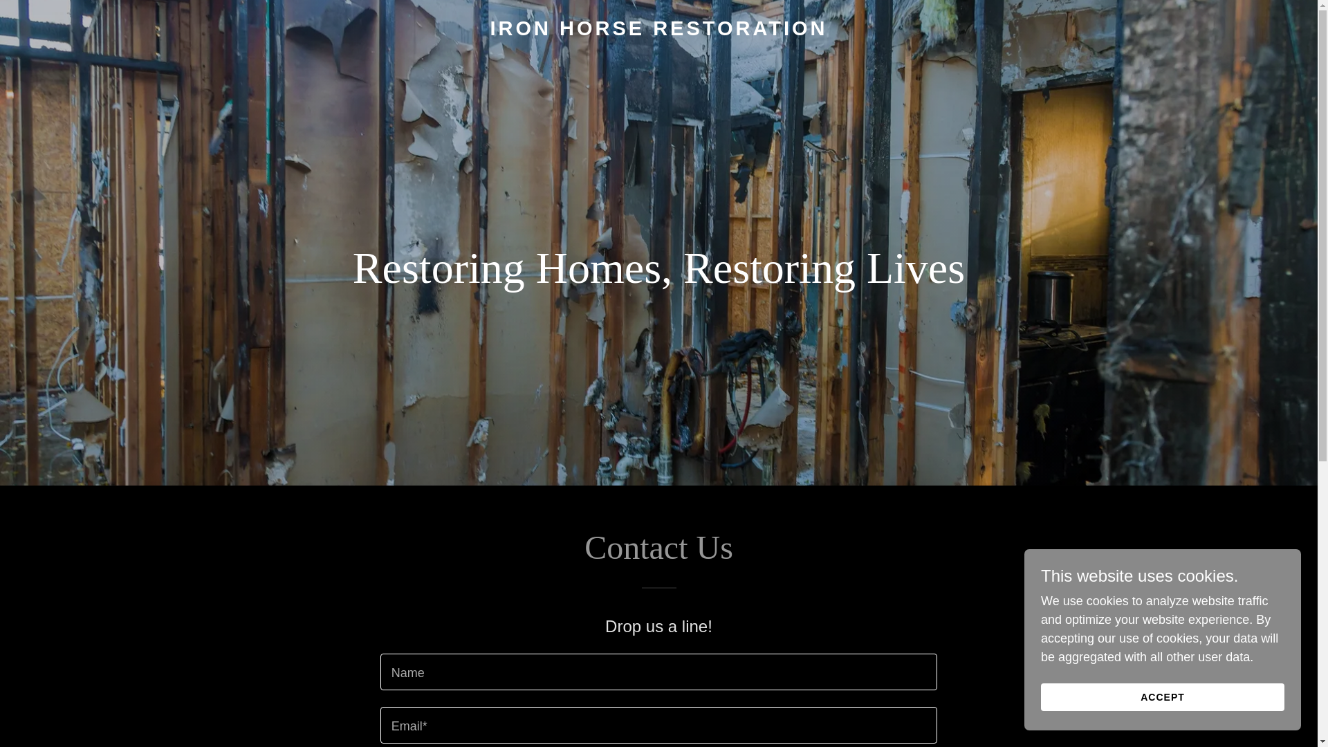 website screenshot of https://ihrestores.com/