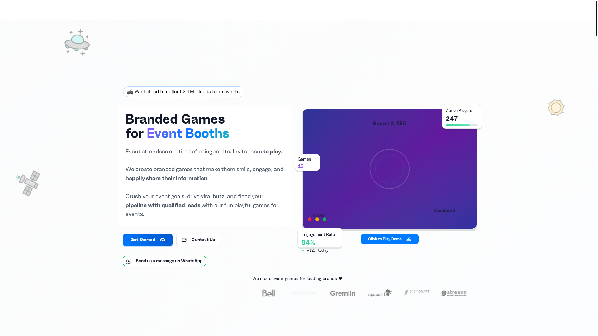 website screenshot of https://eventxgames-landing-page.pages.dev/