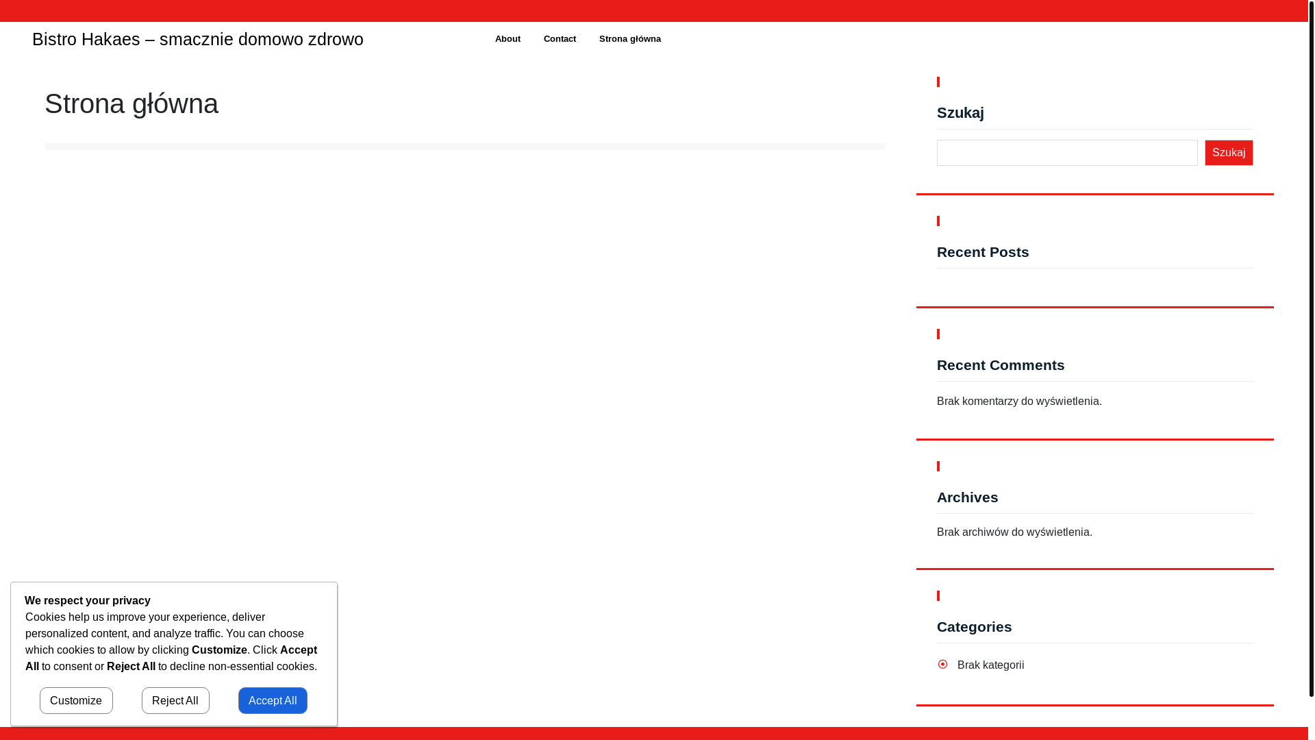 website screenshot of https://bistrohakaes.pl/