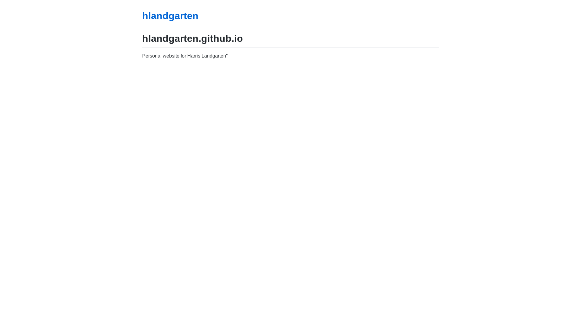 website screenshot of https://harrislandgarten.com/