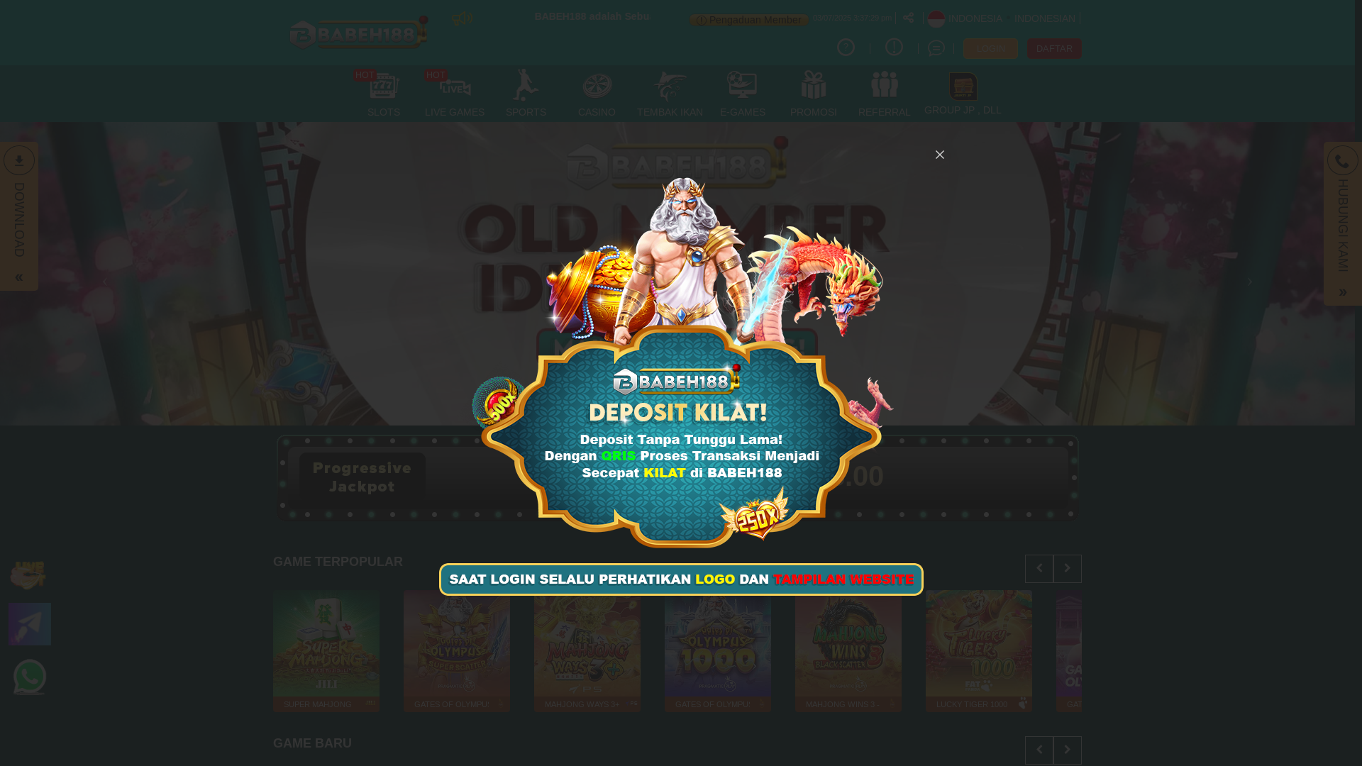 website screenshot of https://babeh188shapp.blog/