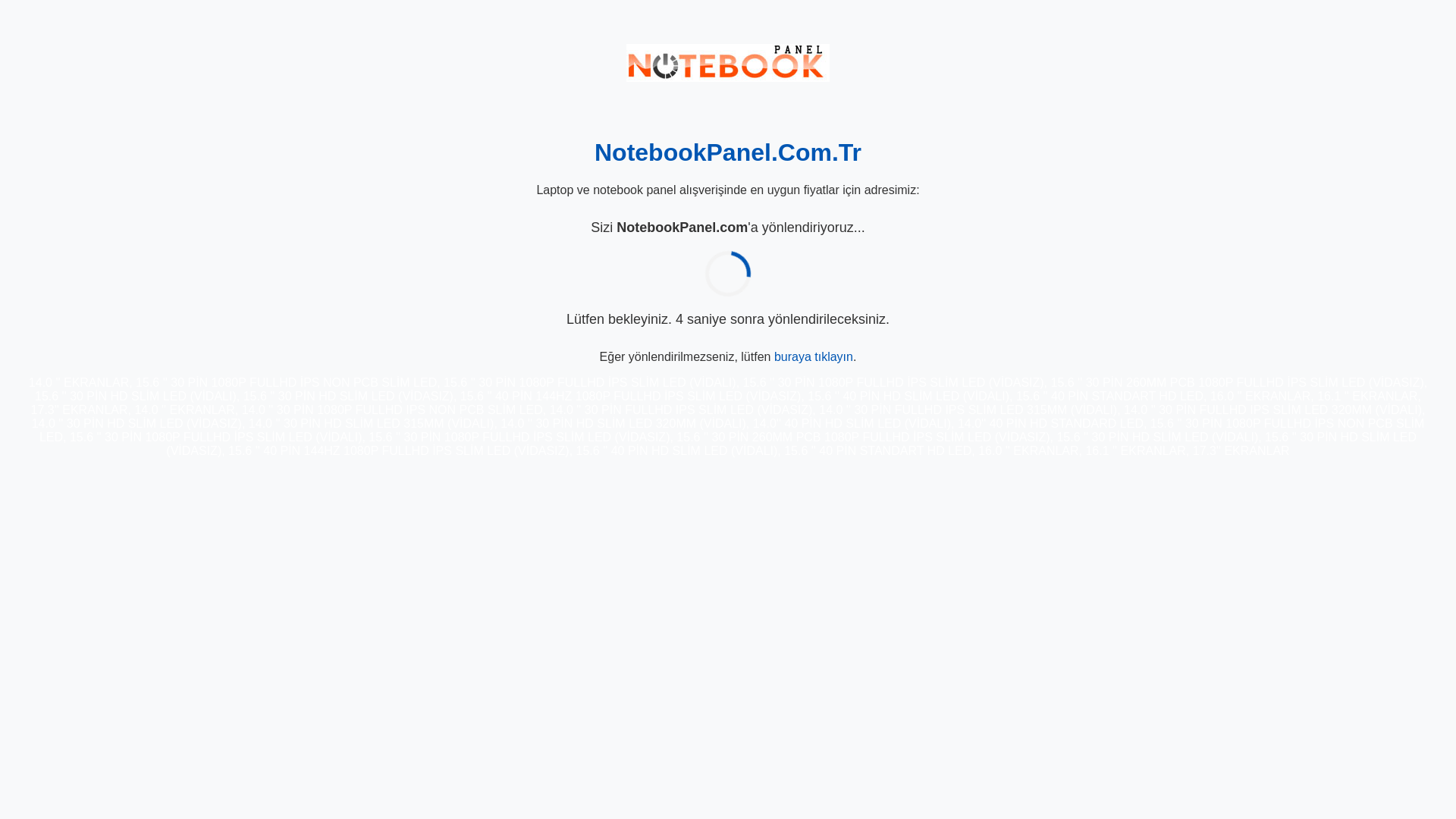 website screenshot of https://notebookpanel.com.tr/