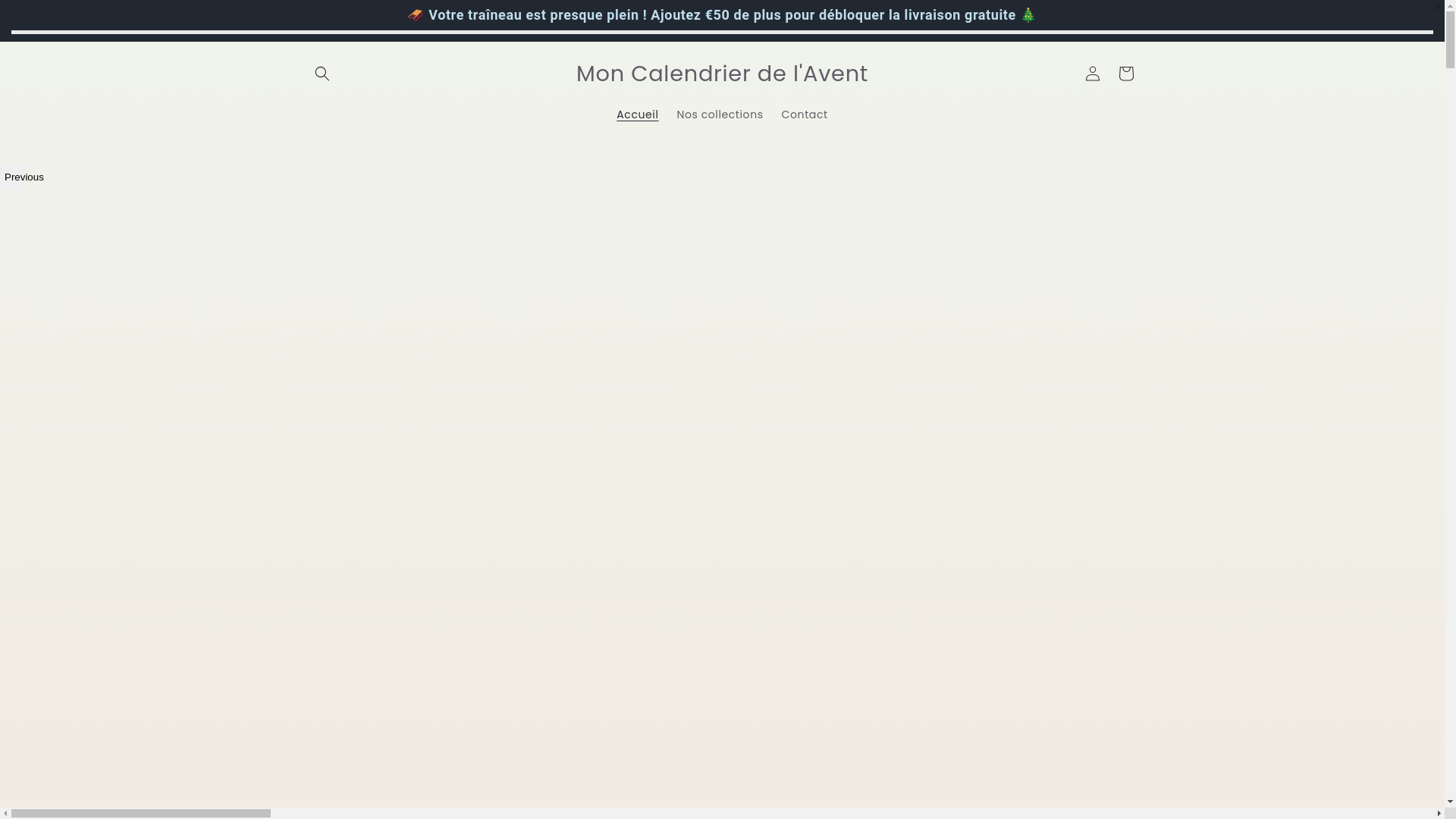website screenshot of https://moncalendrierdelavent.shop/