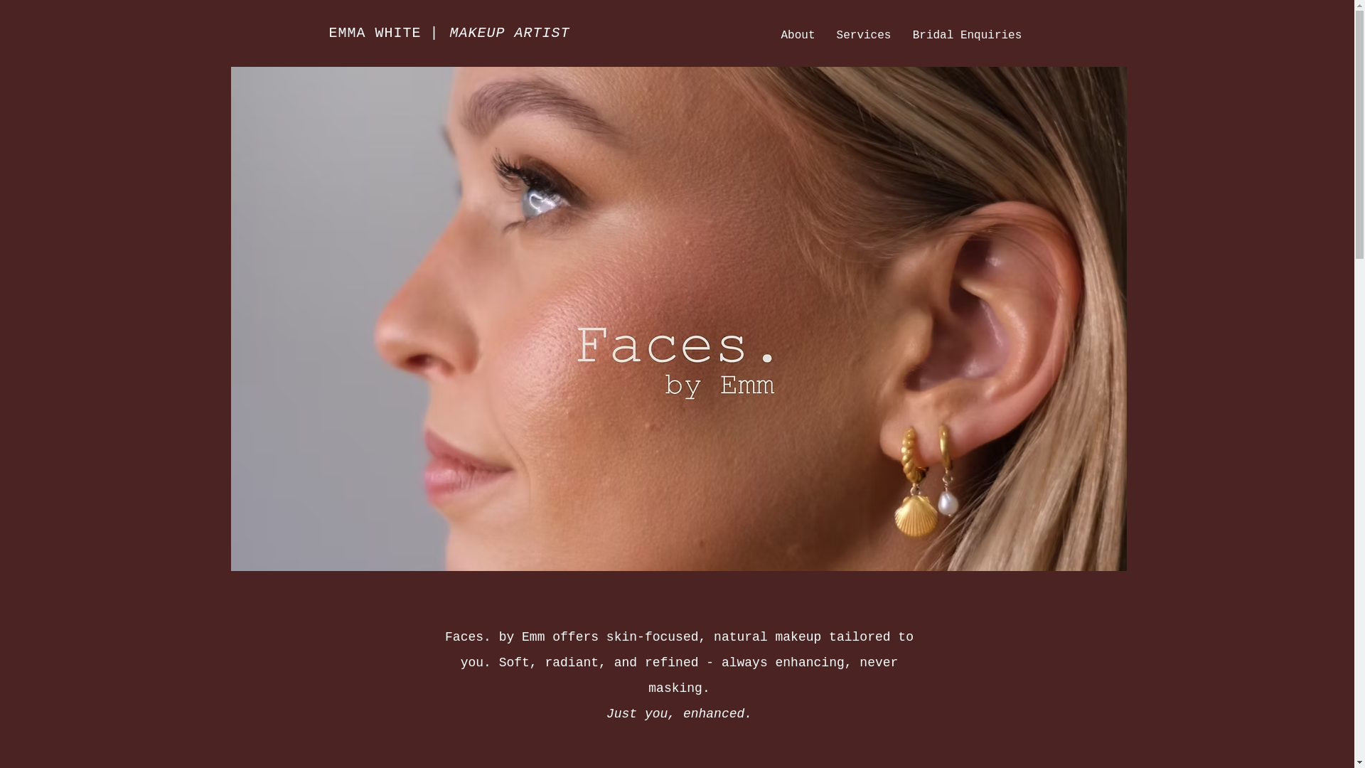 website screenshot of https://facesbyemm.com/