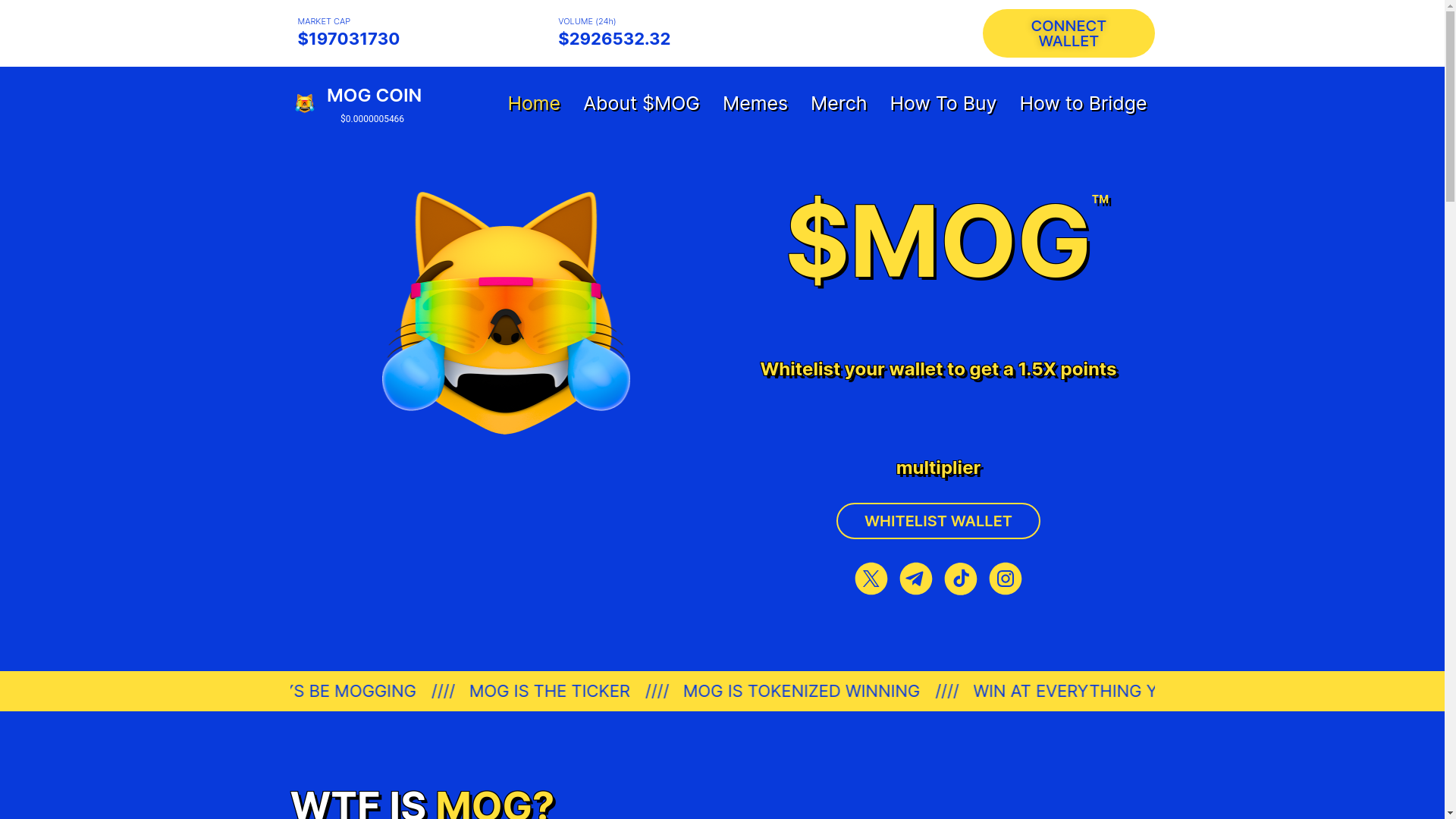 website screenshot of https://whitelist-mogcoin.com/