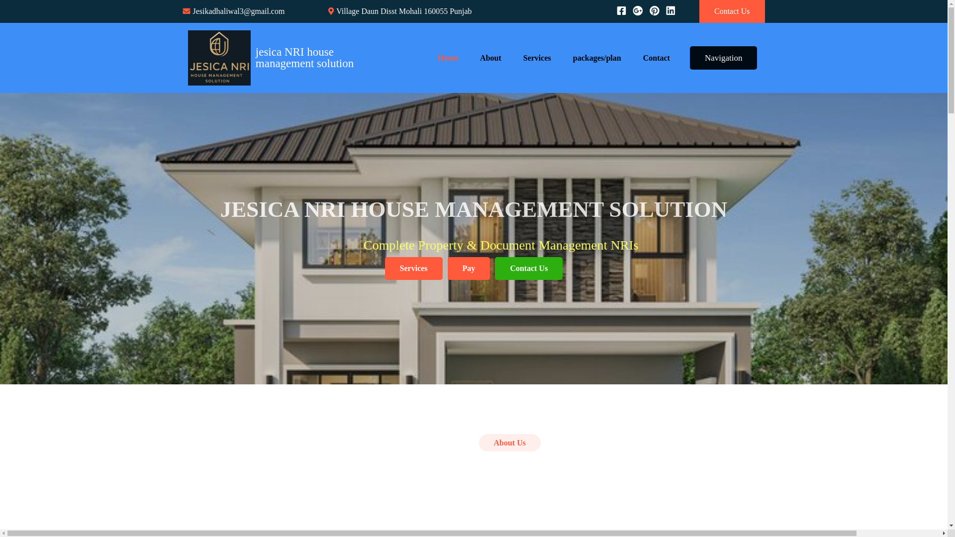 website screenshot of https://jesicadhaliwal.co.in/