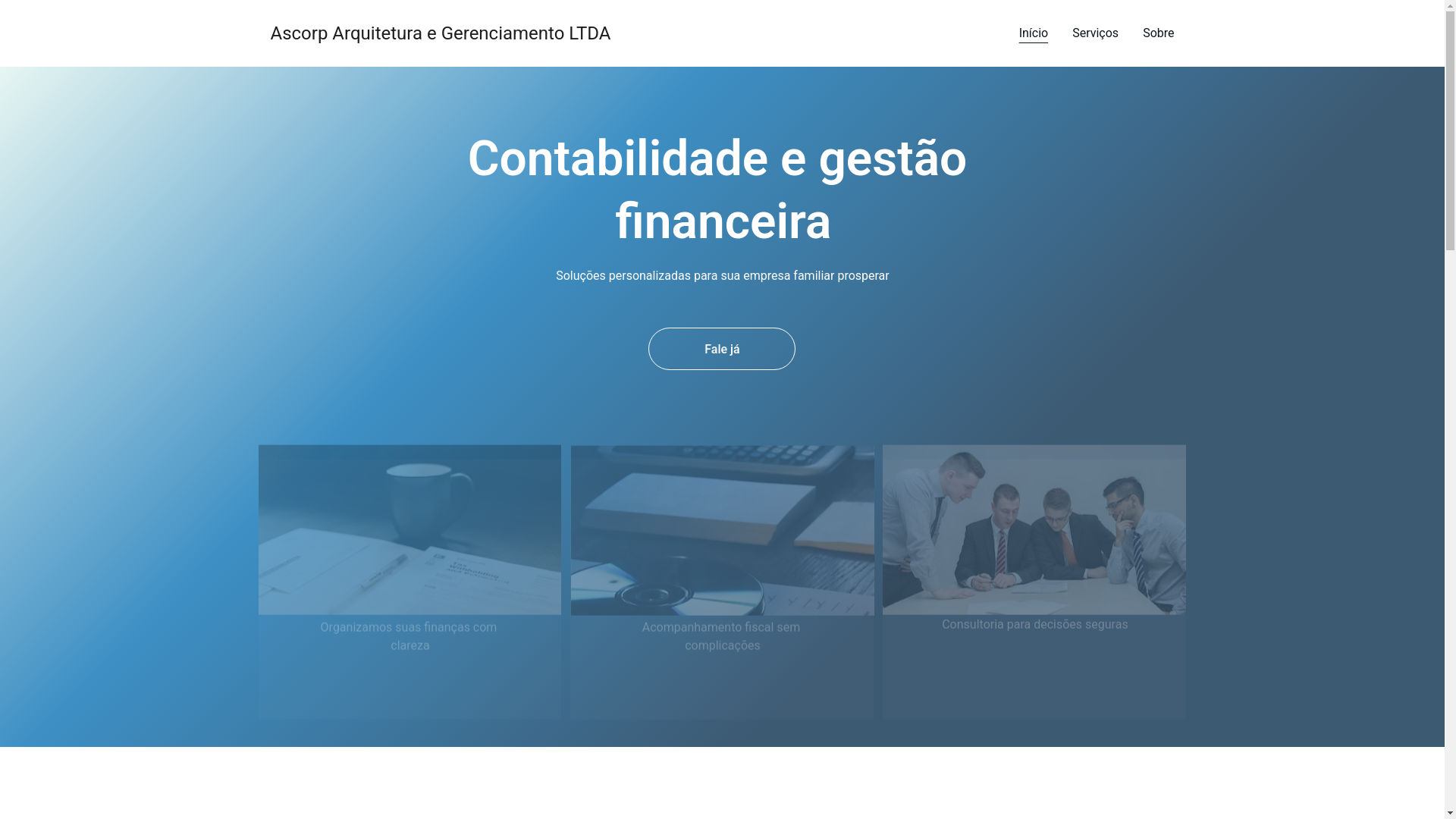 website screenshot of https://ascorparquiteturaegerenciamentoltda.shop/