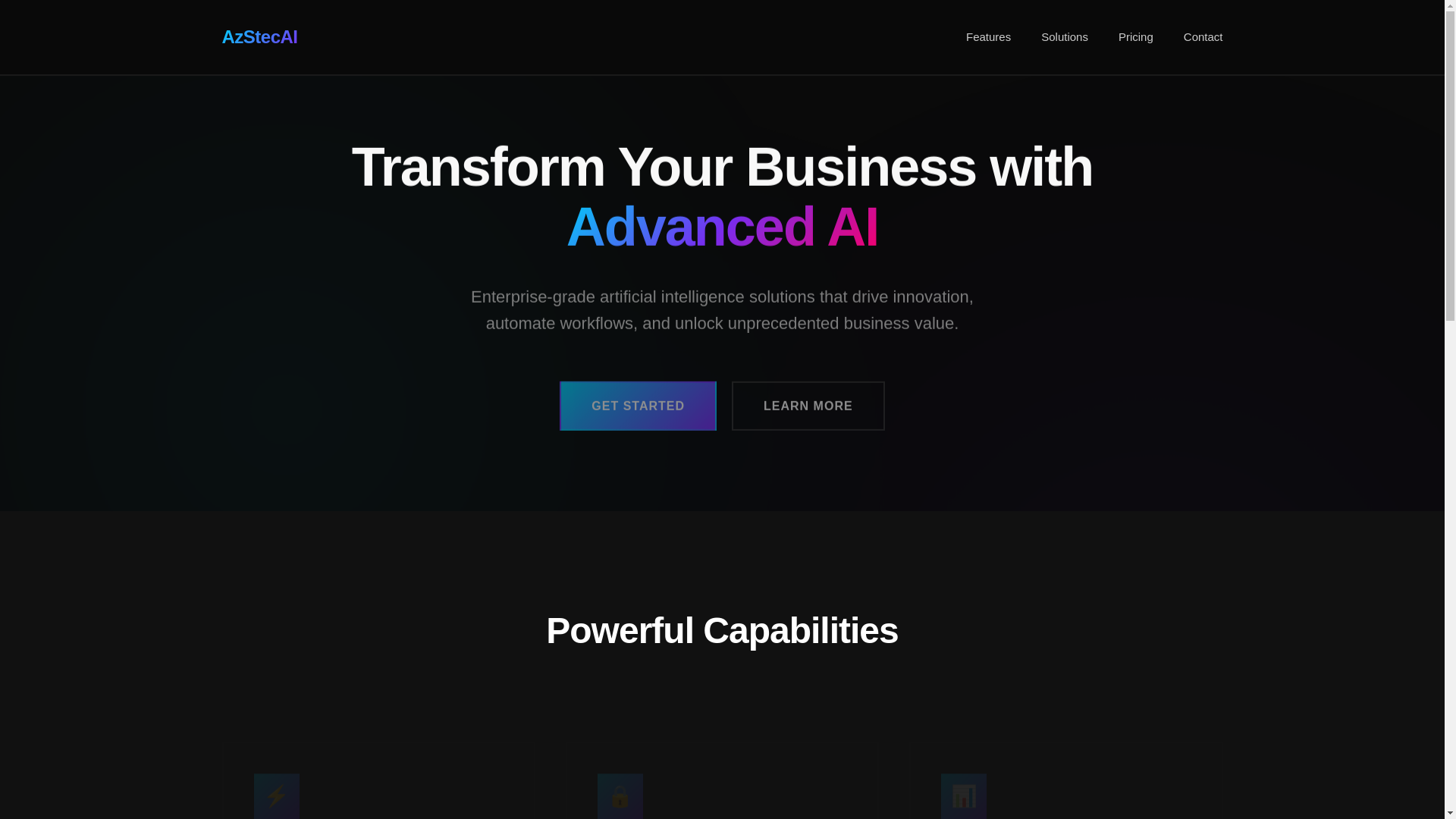 website screenshot of https://azsteck.net/