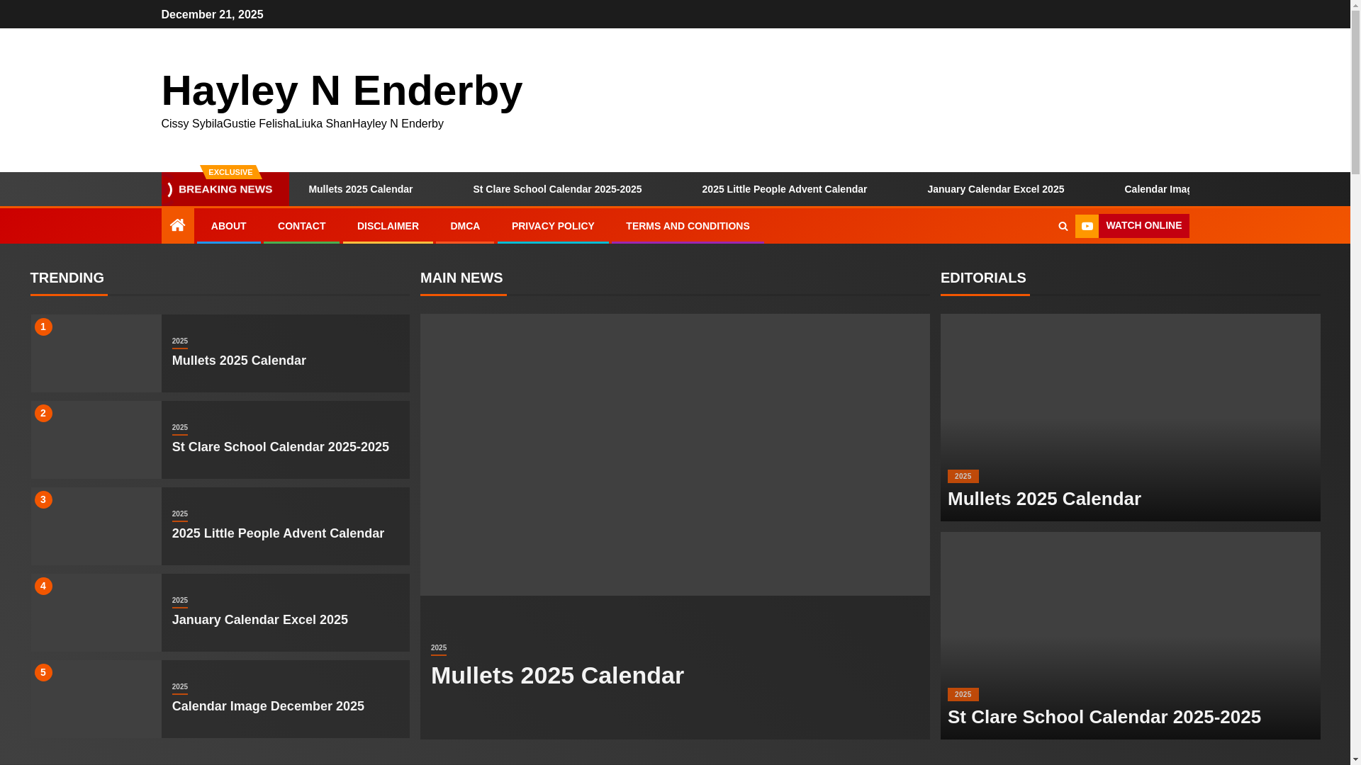 website screenshot of https://hayleynenderby.pages.dev/