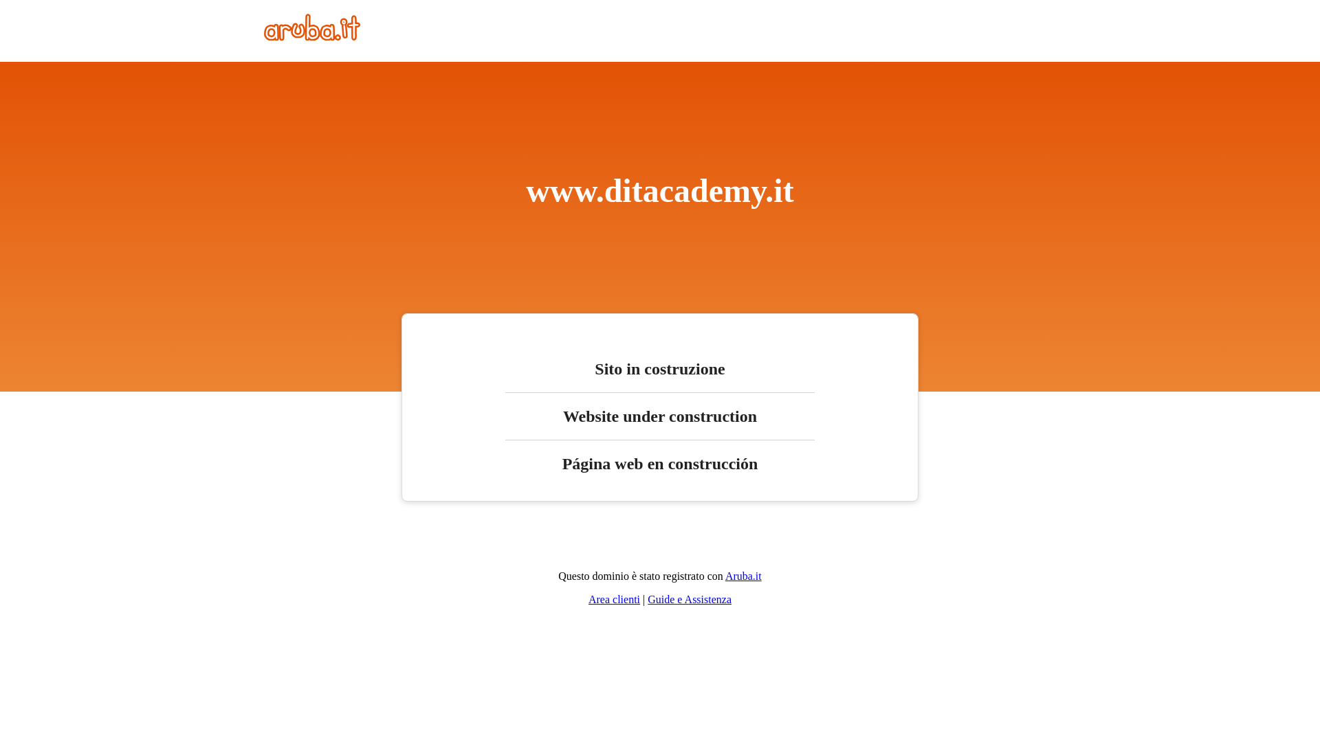 website screenshot of https://ditacademy.it/