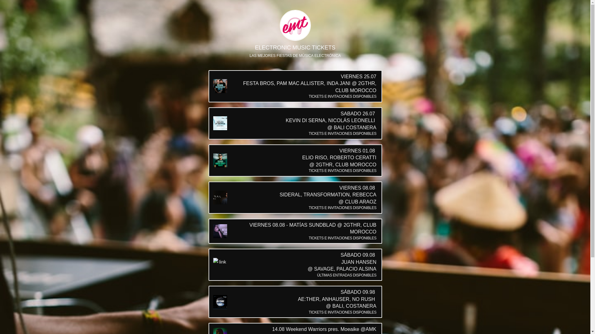 website screenshot of https://electronicmusictickets.com/