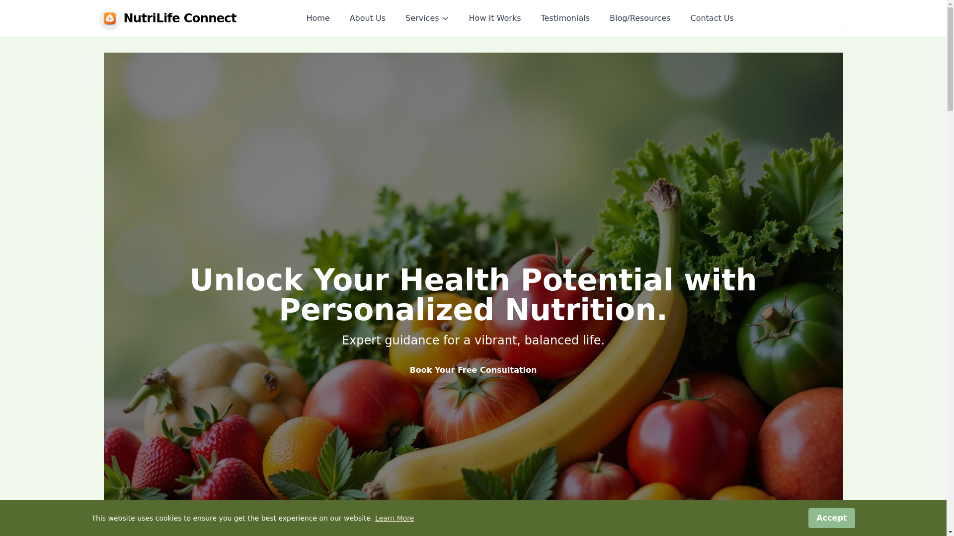 website screenshot of https://nutrilifeconsulthub.info/