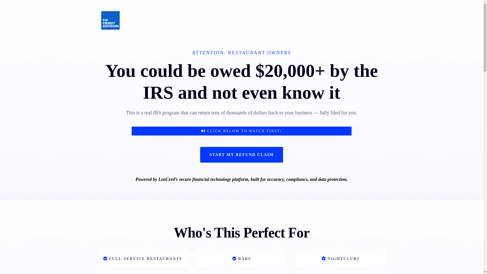 website screenshot of https://tipcreditconsulting.com/