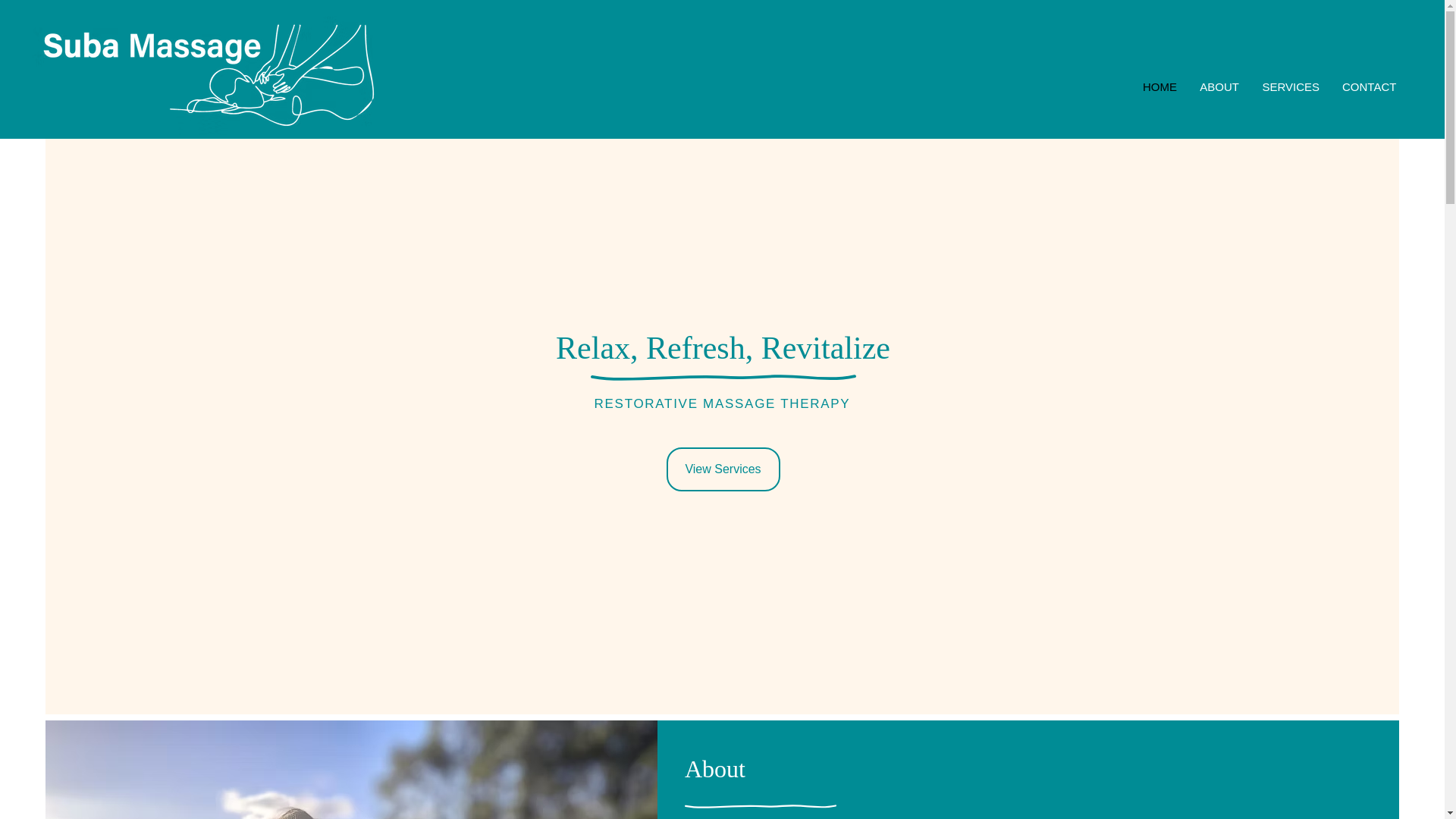 website screenshot of https://subamassage.com/
