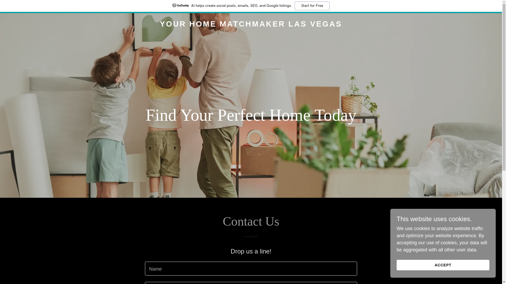 website screenshot of https://yourhomematchmakerlasvegas.com/