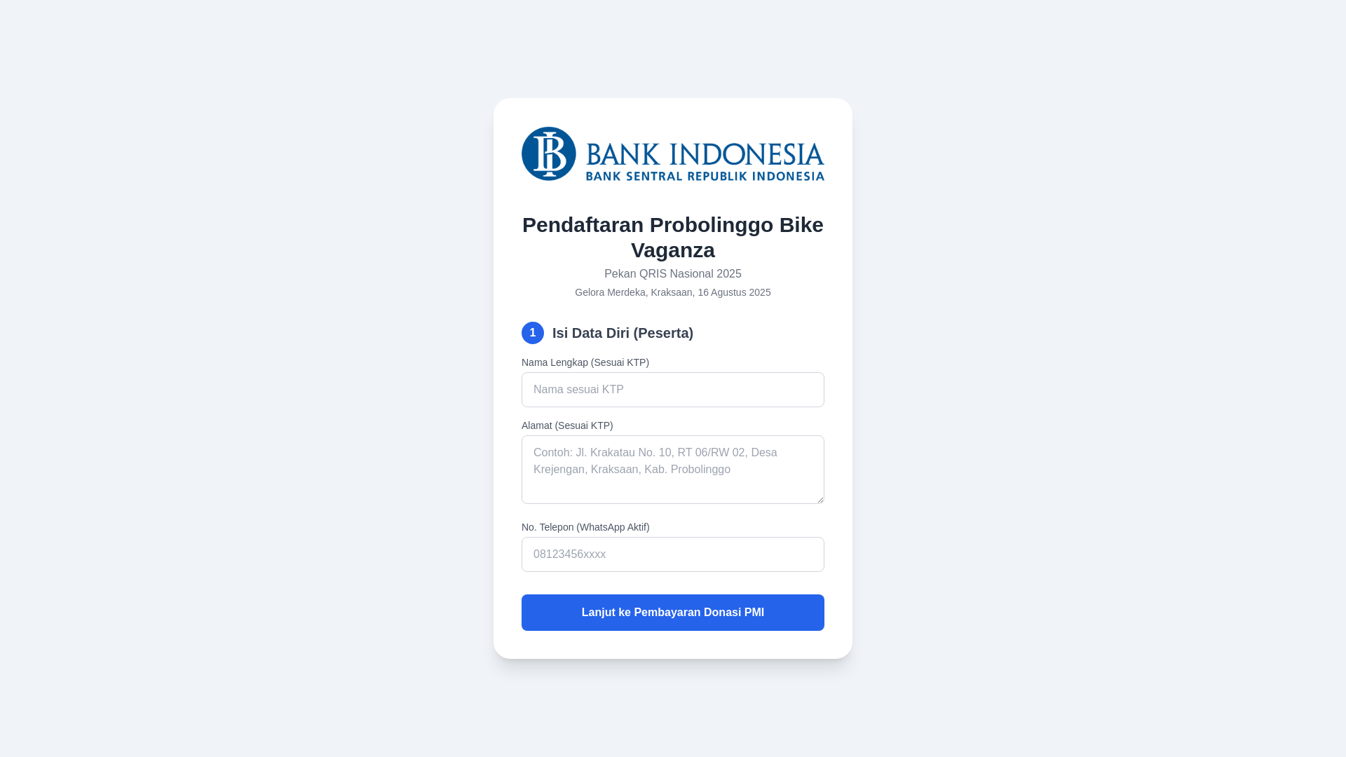 website screenshot of https://probolinggobikevaganza.com/