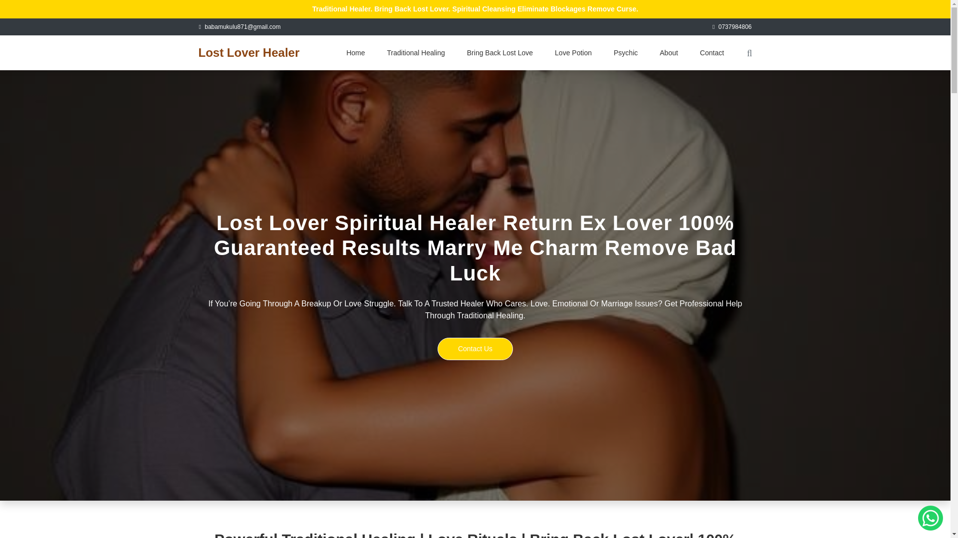 website screenshot of https://lost-lover-spiritual-healer.co.za/